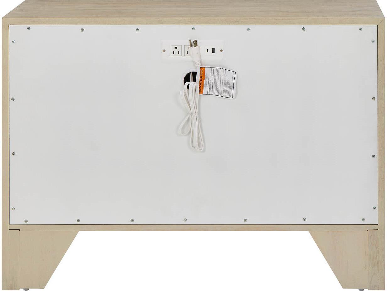 Coastal Living Home Oasis Dockside Natural Tan Oak And White Wood Accent Chest