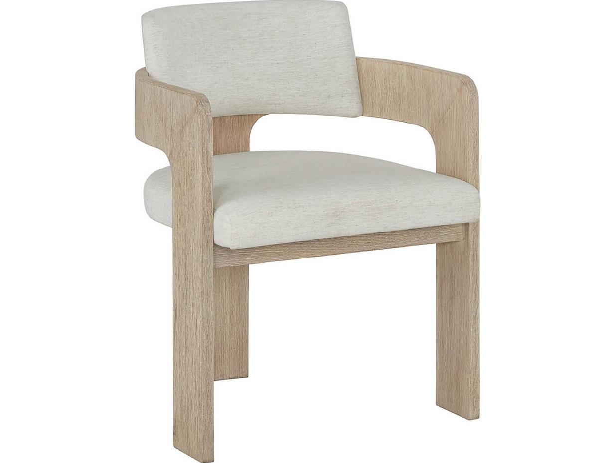 Coastal Living Home Oasis Natural Upholstered Arm Dining Chair