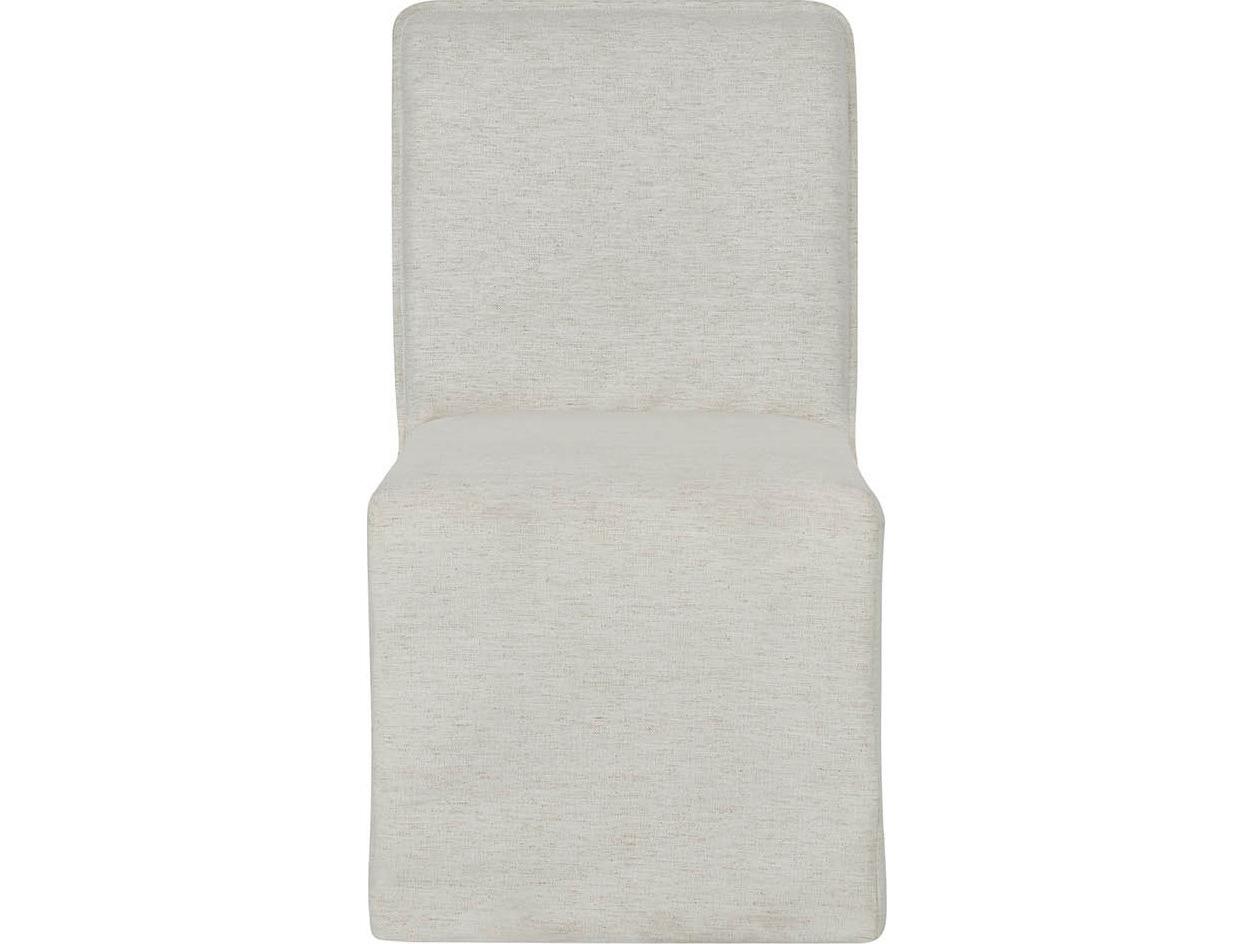 Coastal Living Home Oasis White Upholstered Armless Dining Chair
