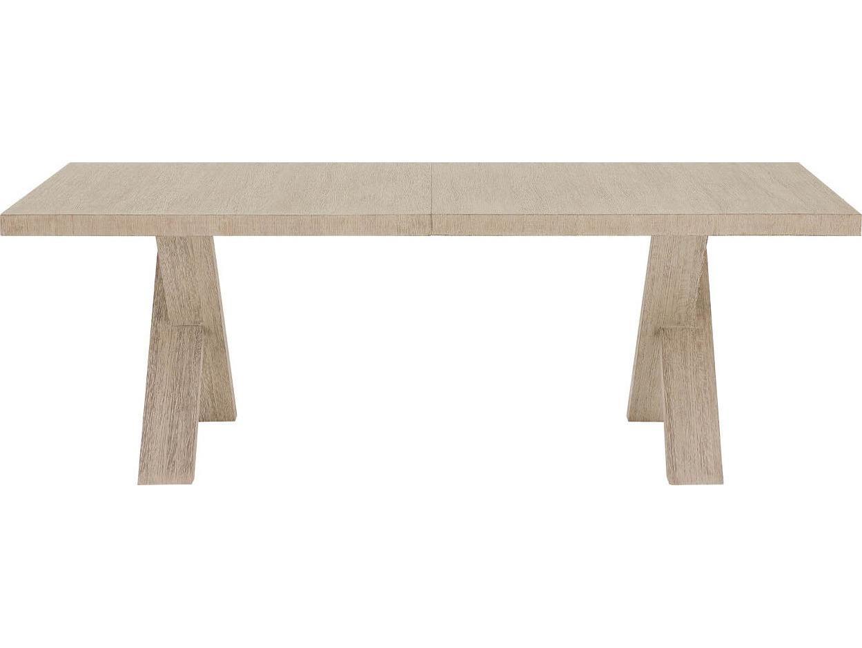 Coastal Living Home Oasis Rectangular Wood Natural Oak Dining Table