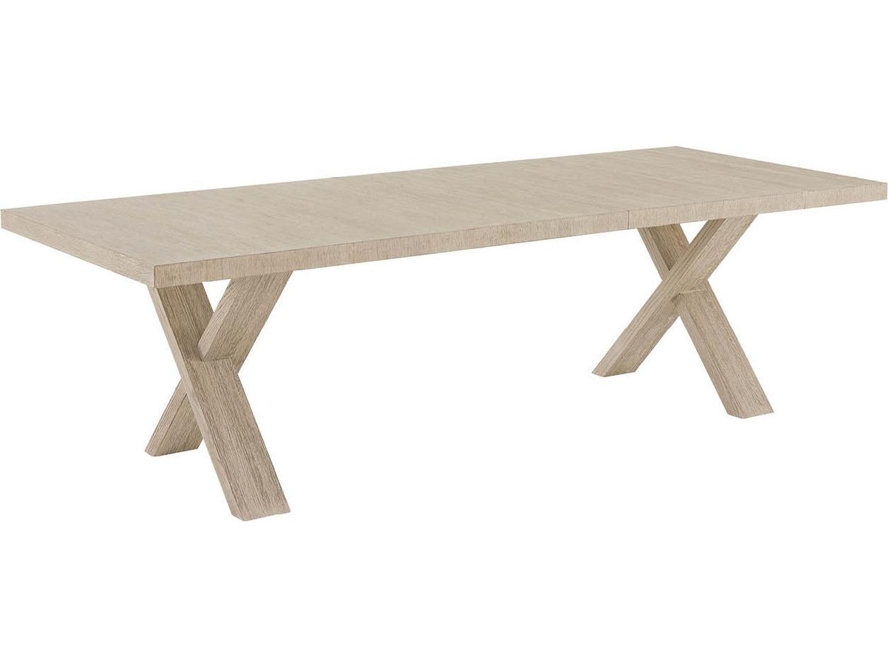 Coastal Living Home Oasis Rectangular Wood Natural Oak Dining Table