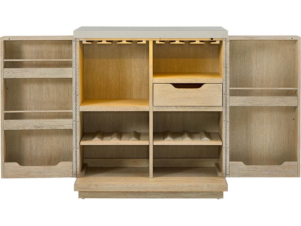 Coastal Living Home Oasis Dockside Natural Tan Oak Wood Accent Chest