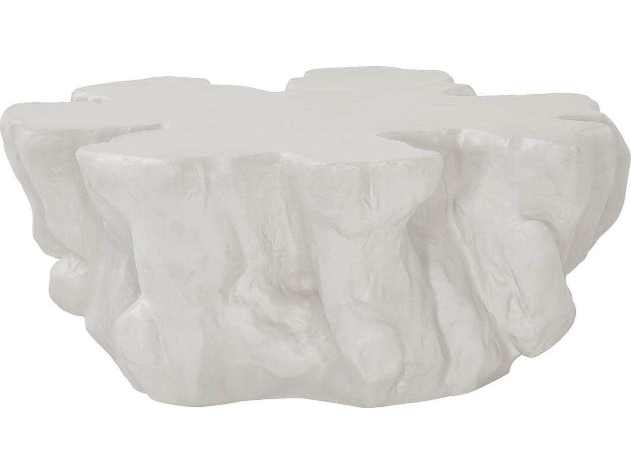 Coastal Living Home Oasis Concrete White Coffee Table