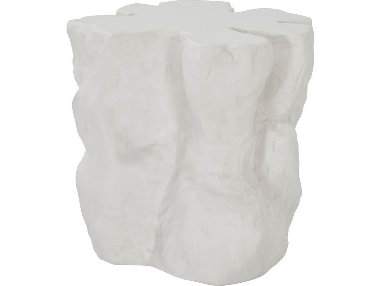 Coastal Living Home Oasis Concrete White End Table