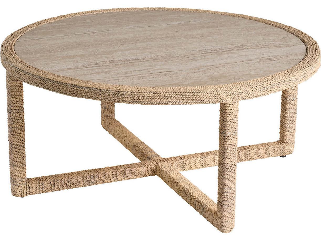 Coastal Living Home Oasis Round Wood Coffee Table