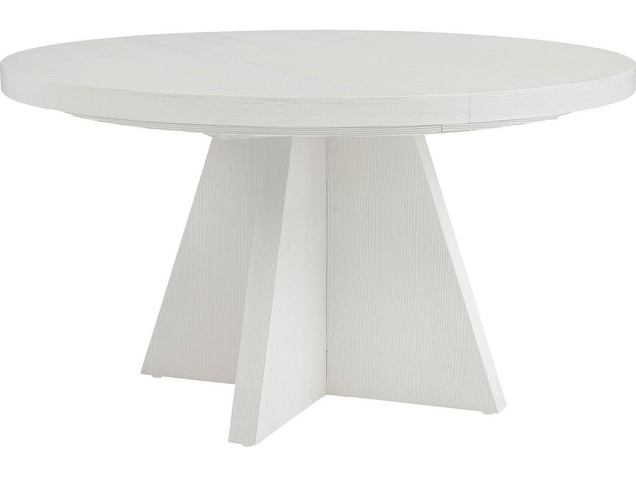 Coastal Living Home Oasis Round Wood Shoreline White Dining Table
