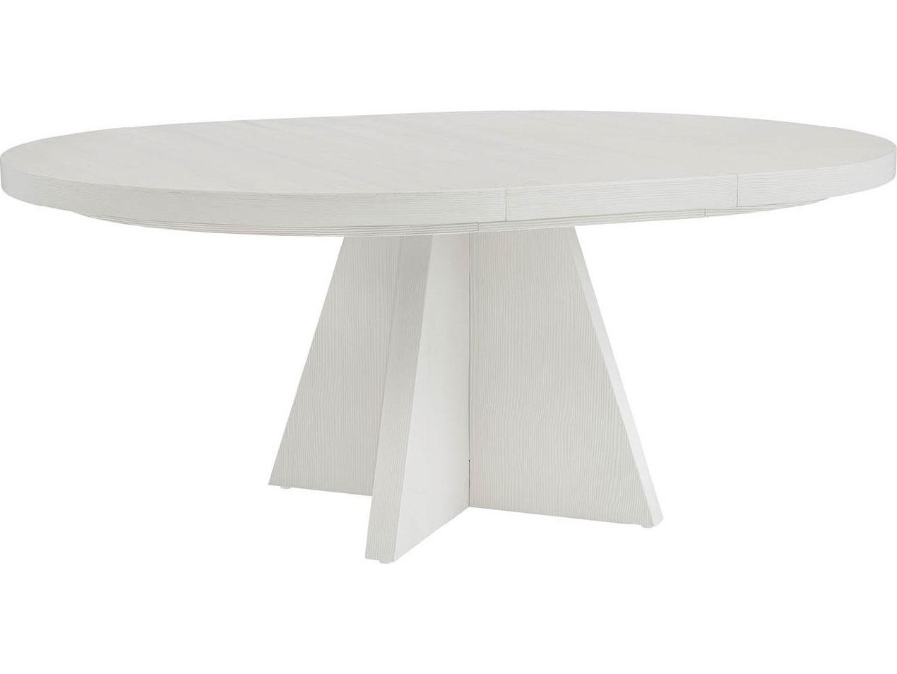 Coastal Living Home Oasis Round Wood Shoreline White Dining Table