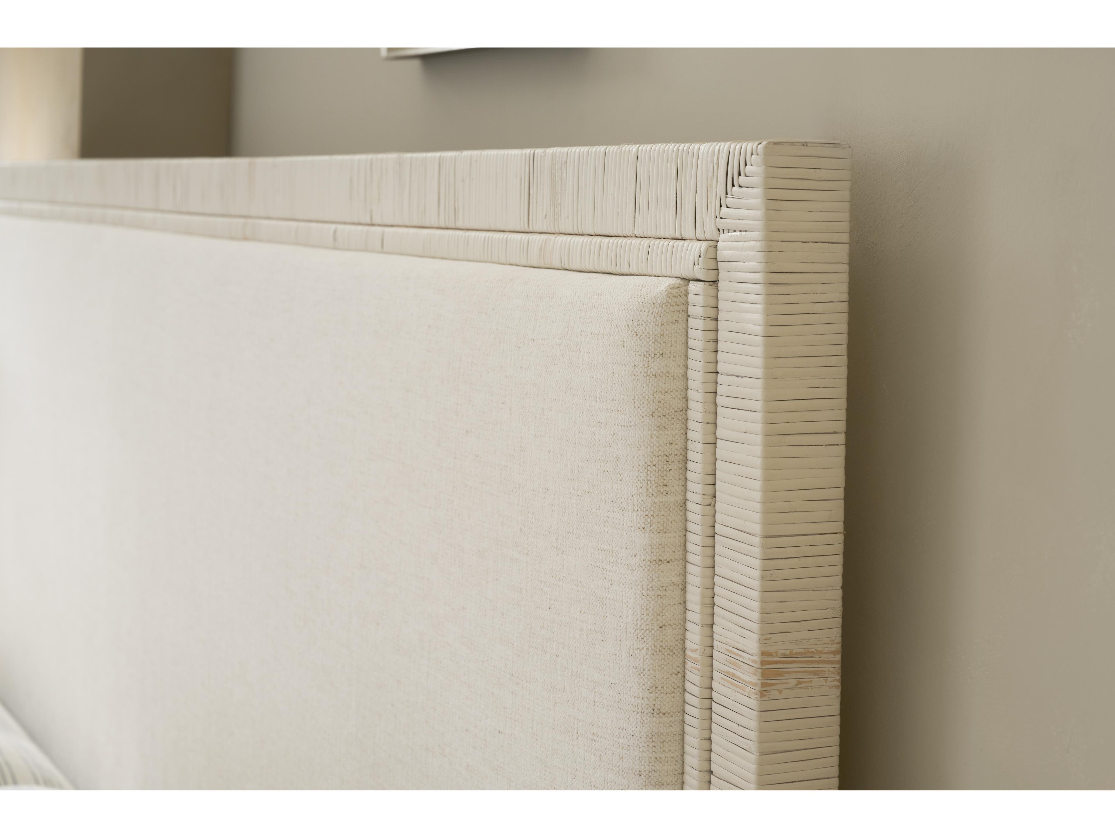 Coastal Living Home Oasis White Wood Queen Panel Bed