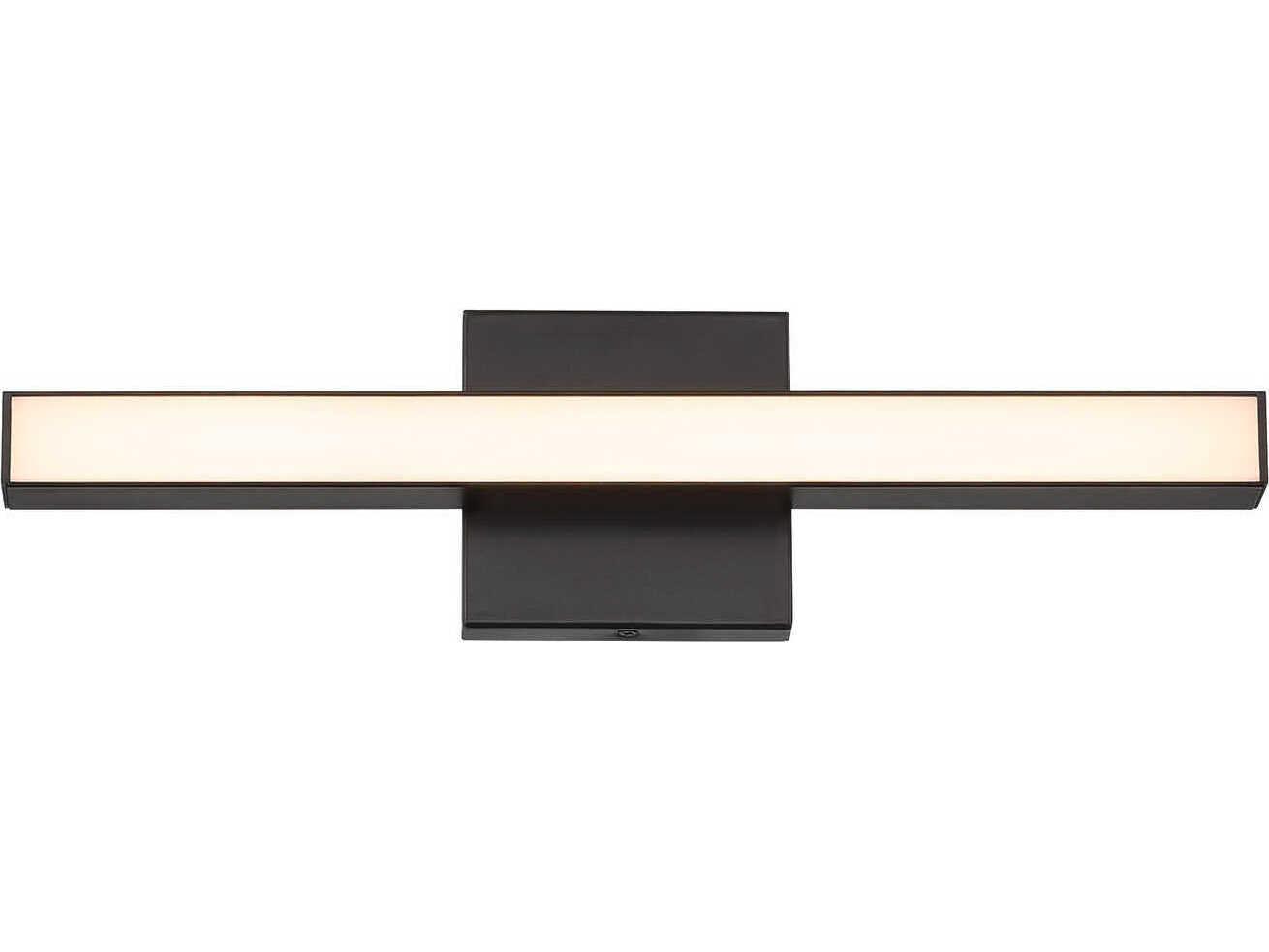 Craftmade Trim 1-Light Flat Black Vanity Light