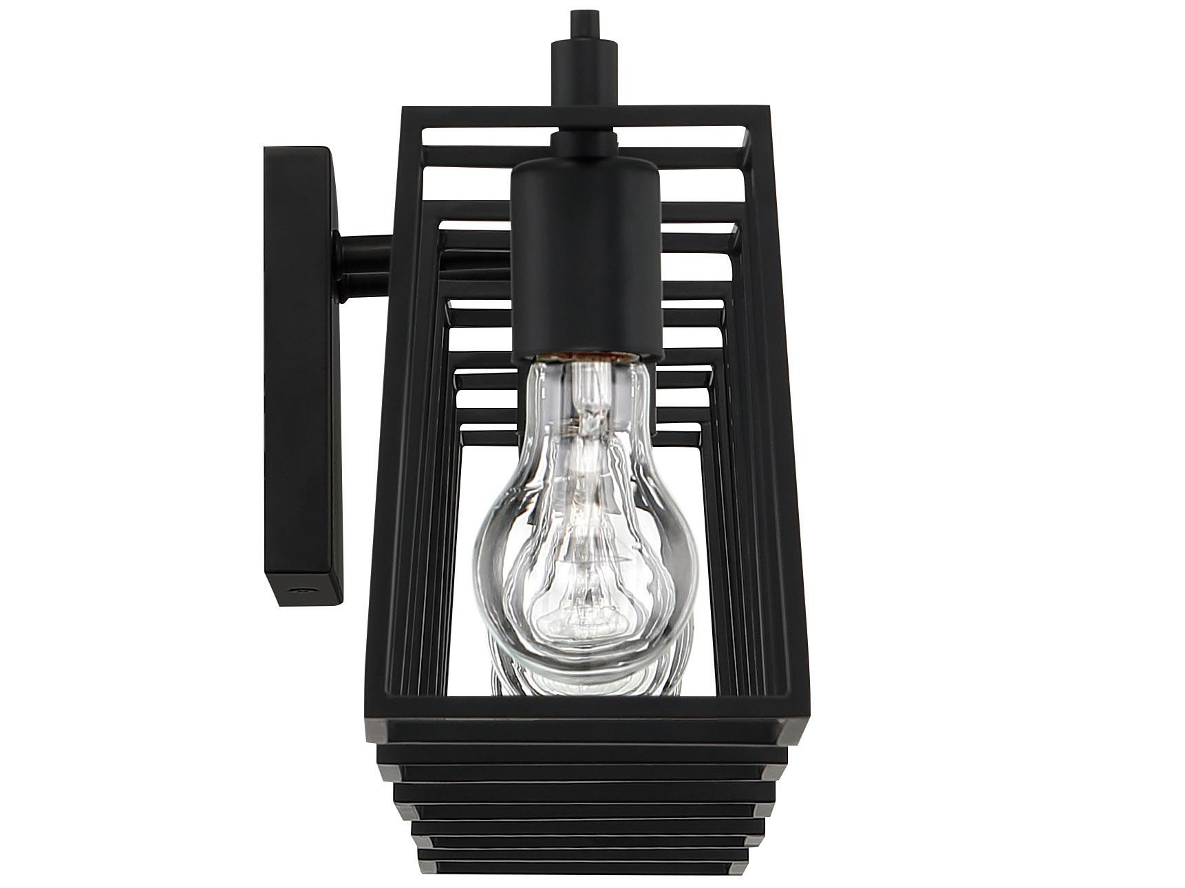 Craftmade Dunn 5-Light Flat Black Glass Vanity Light