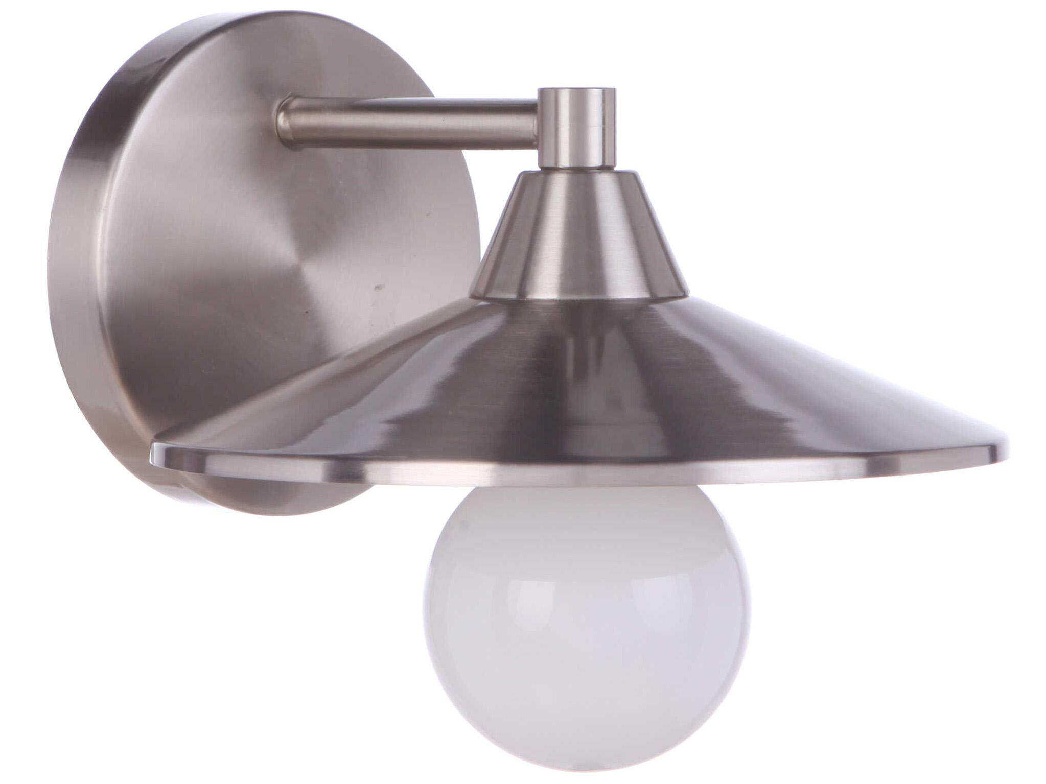 Craftmade Isaac 1-Light Brushed Polished Nickel Vanity Light
