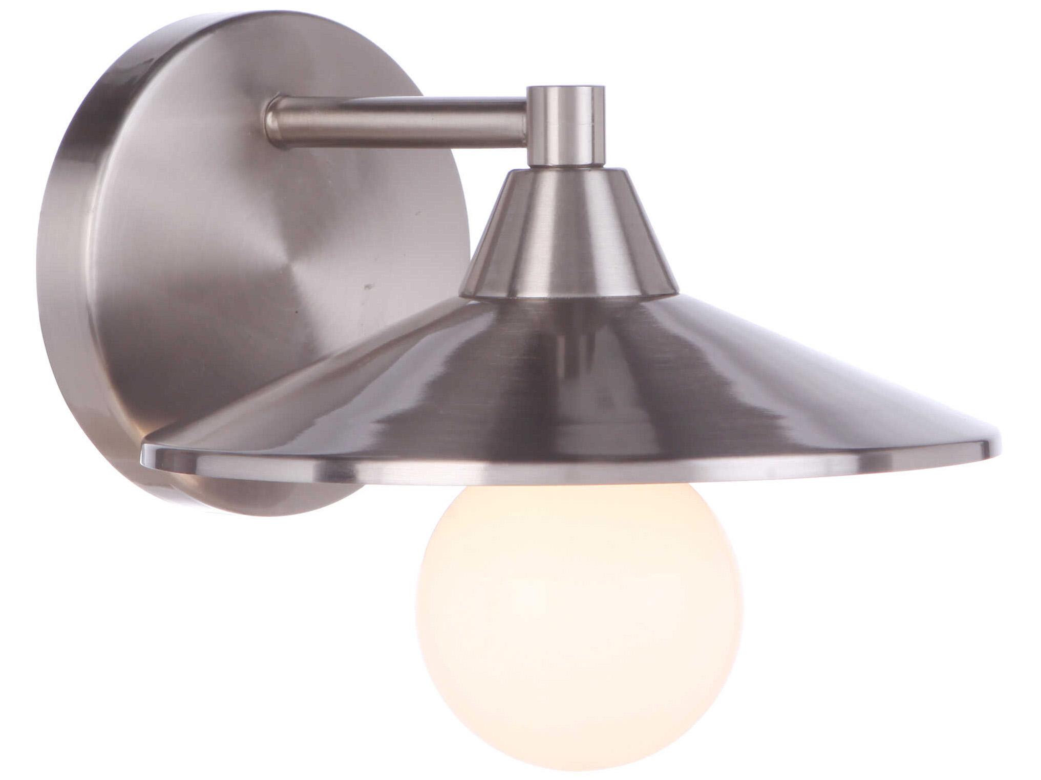 Craftmade Isaac 1-Light Brushed Polished Nickel Vanity Light