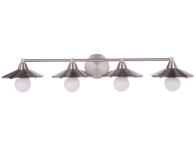 Craftmade Isaac 4-Light Brushed Polished Nickel Vanity Light