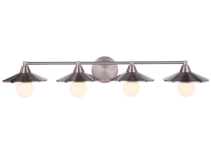 Craftmade Isaac 4-Light Brushed Polished Nickel Vanity Light