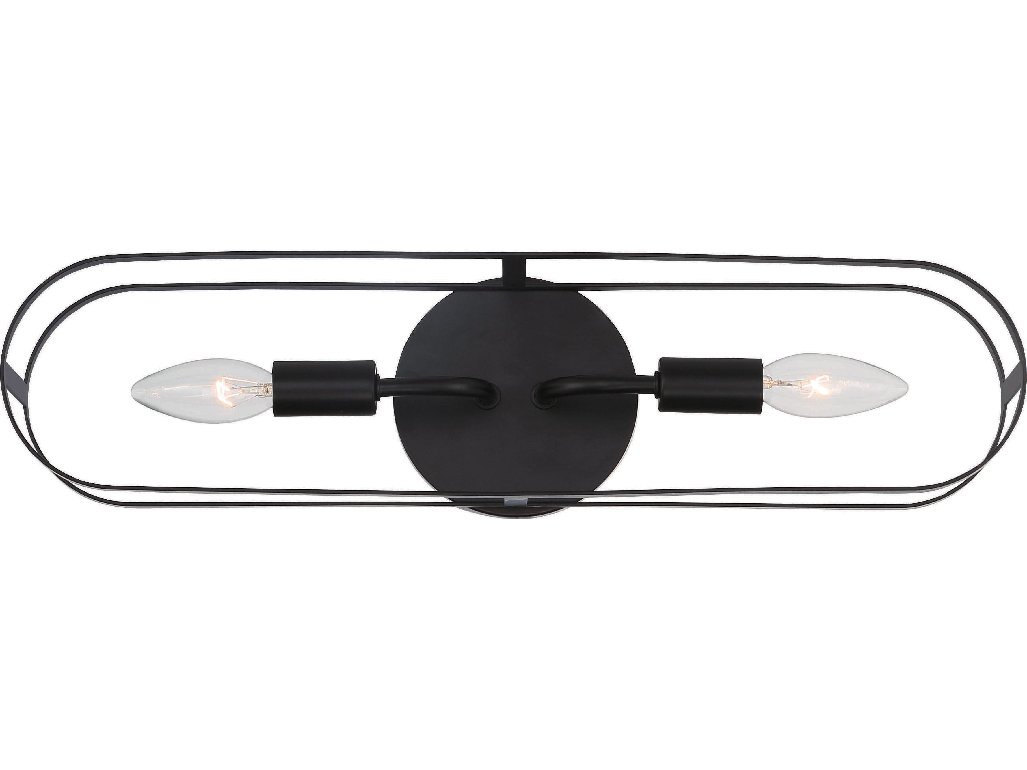 Craftmade Mindful 2-Light Flat Black Vanity Light