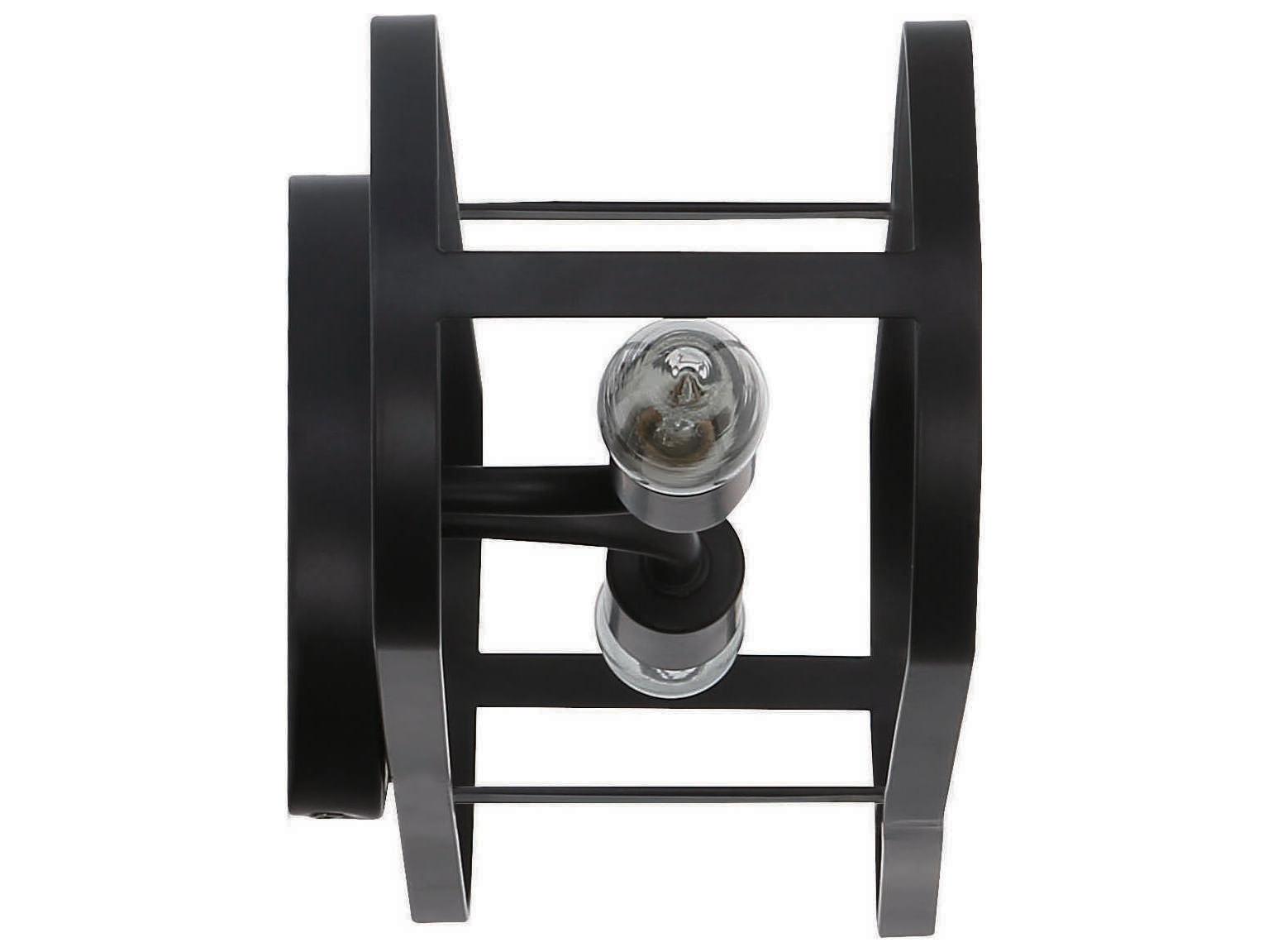 Craftmade Mindful 2-Light Flat Black Vanity Light