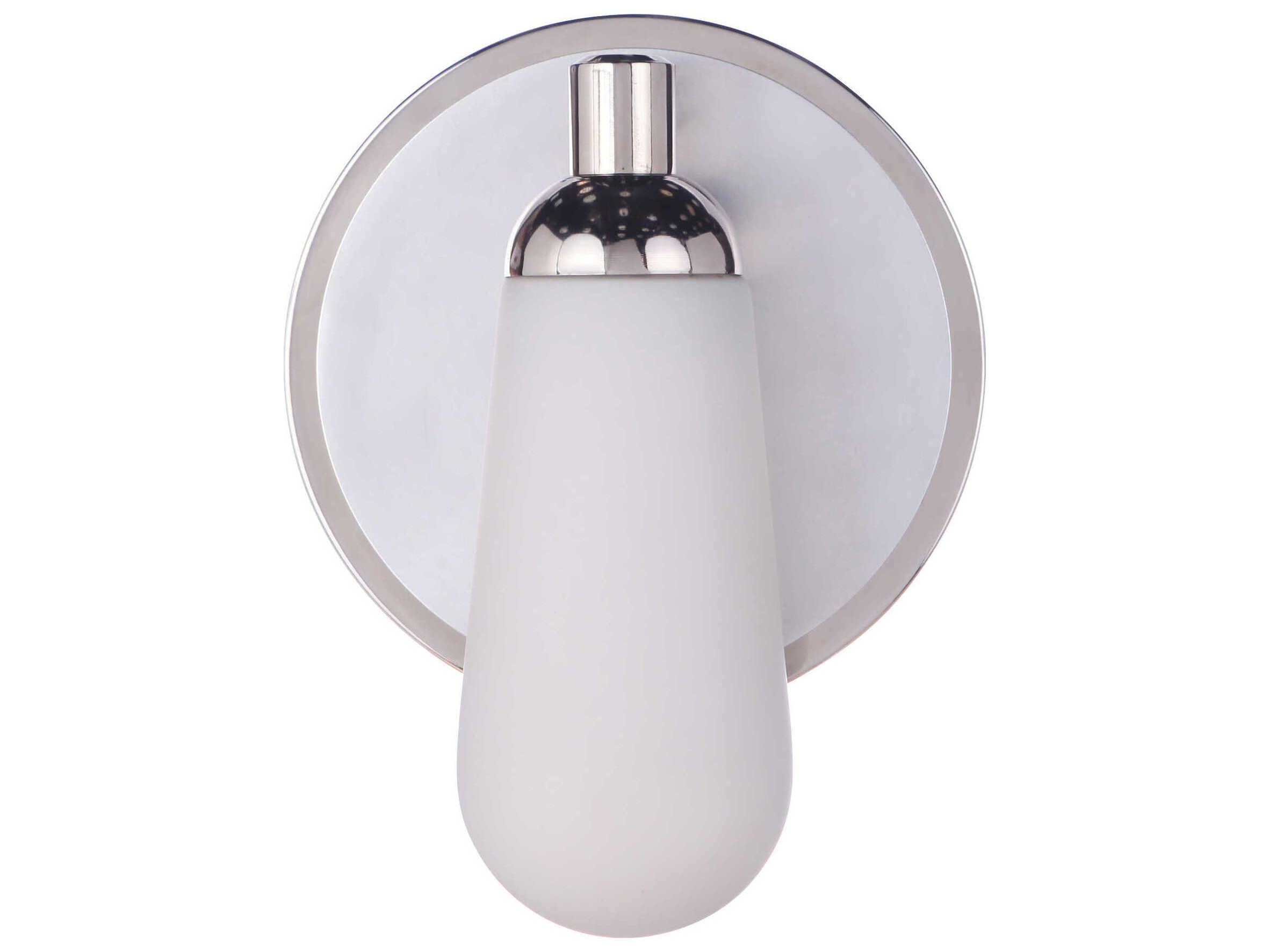 Craftmade Riggs 1-Light Nickel Glass Wall Sconce