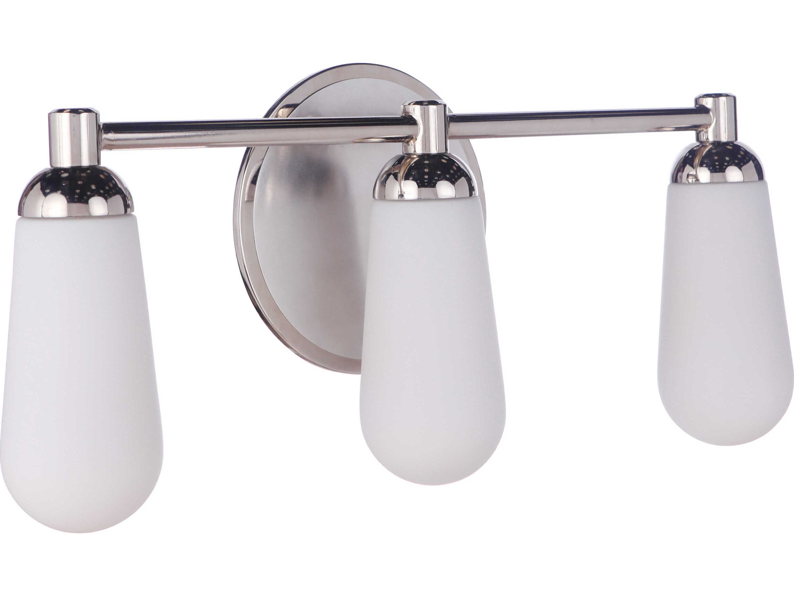 Craftmade Riggs 3-Light Nickel Glass Vanity Light