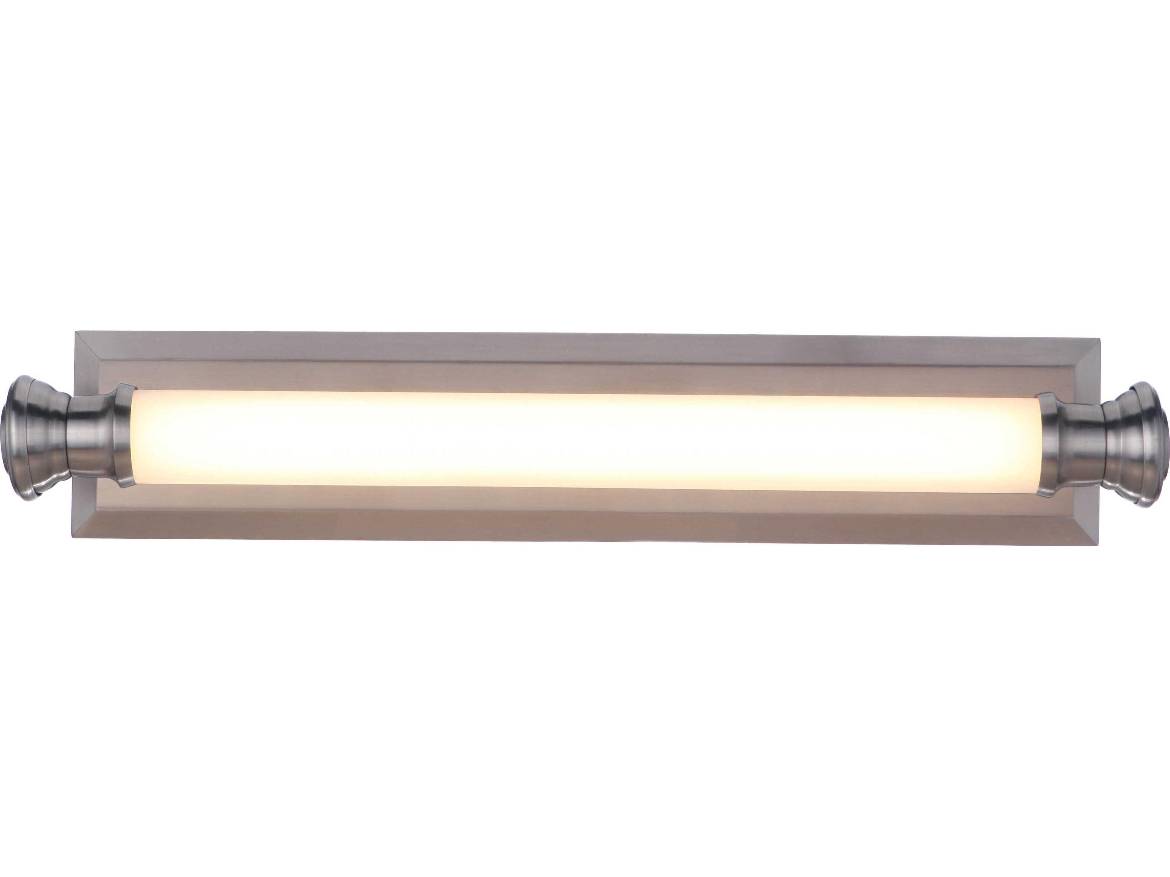 Craftmade Langston 1-Light Brushed Polished Nickel Glass LED Vanity Light