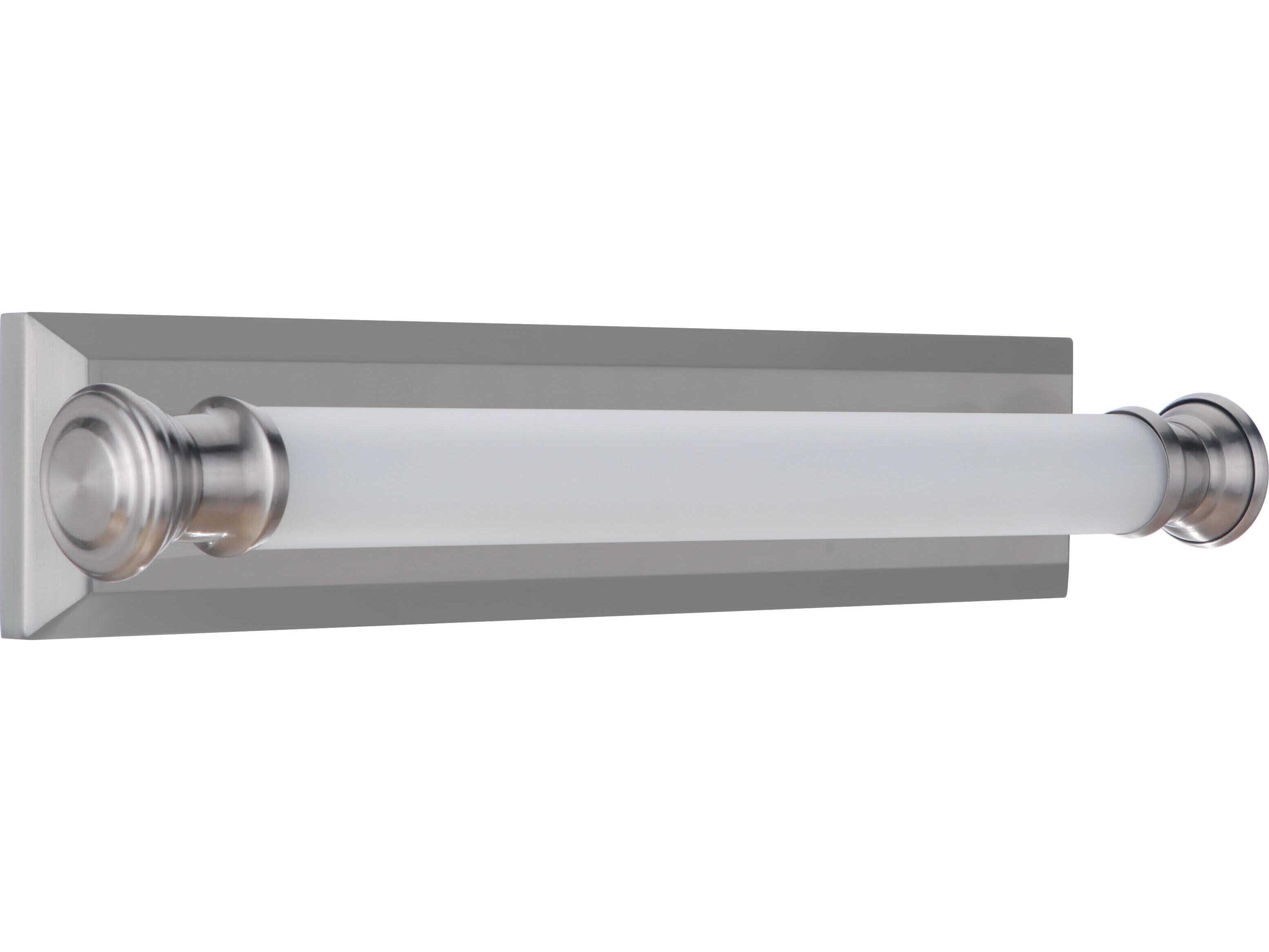 Craftmade Langston 1-Light Brushed Polished Nickel Glass LED Vanity Light