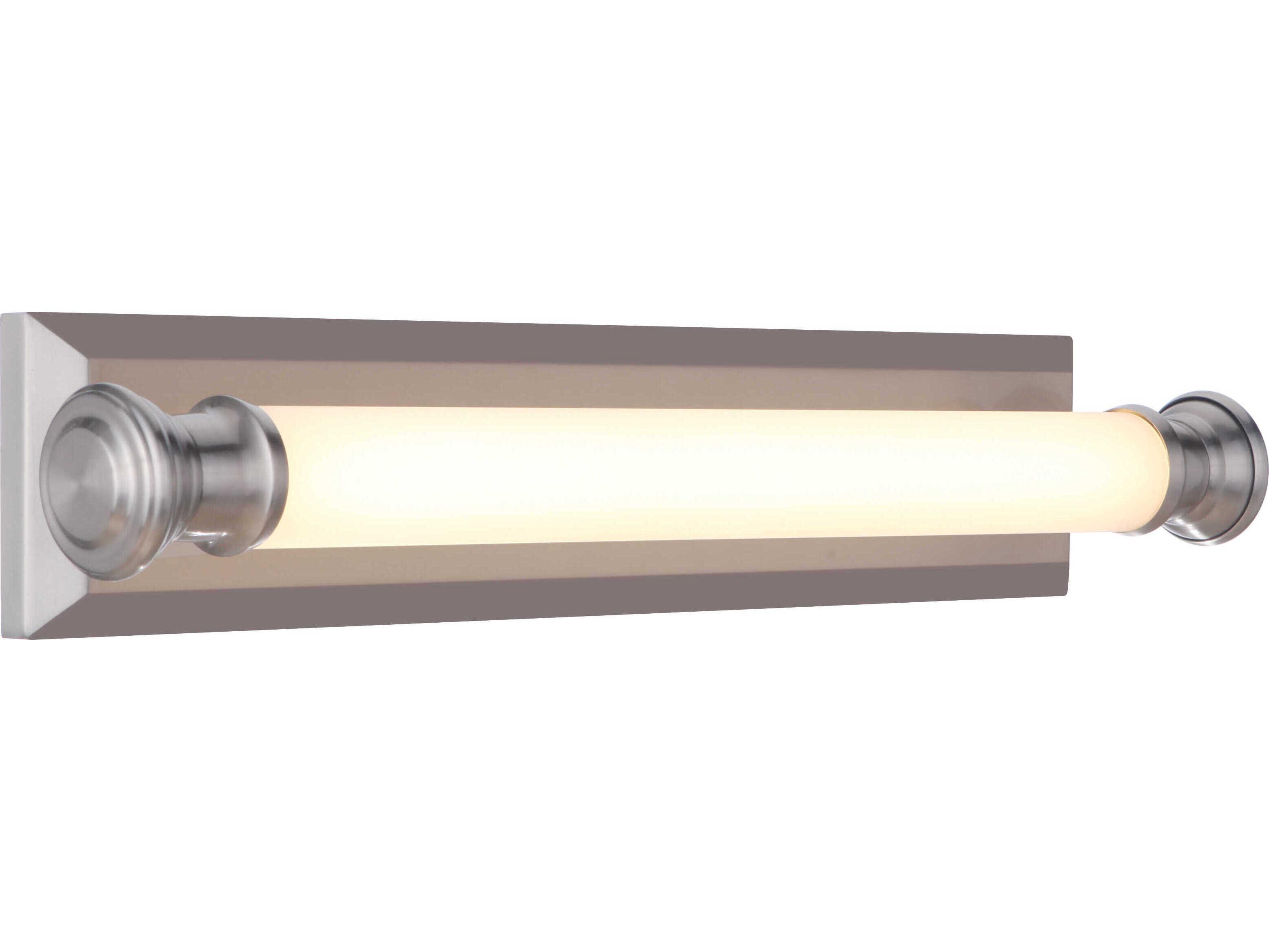 Craftmade Langston 1-Light Brushed Polished Nickel Glass LED Vanity Light