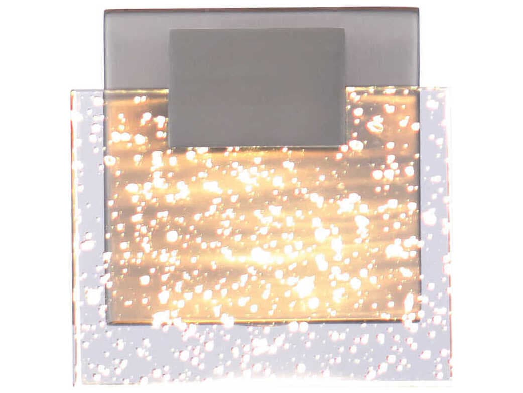 Craftmade Alamere 1-Light Brushed Polished Nickel Glass LED Wall Sconce