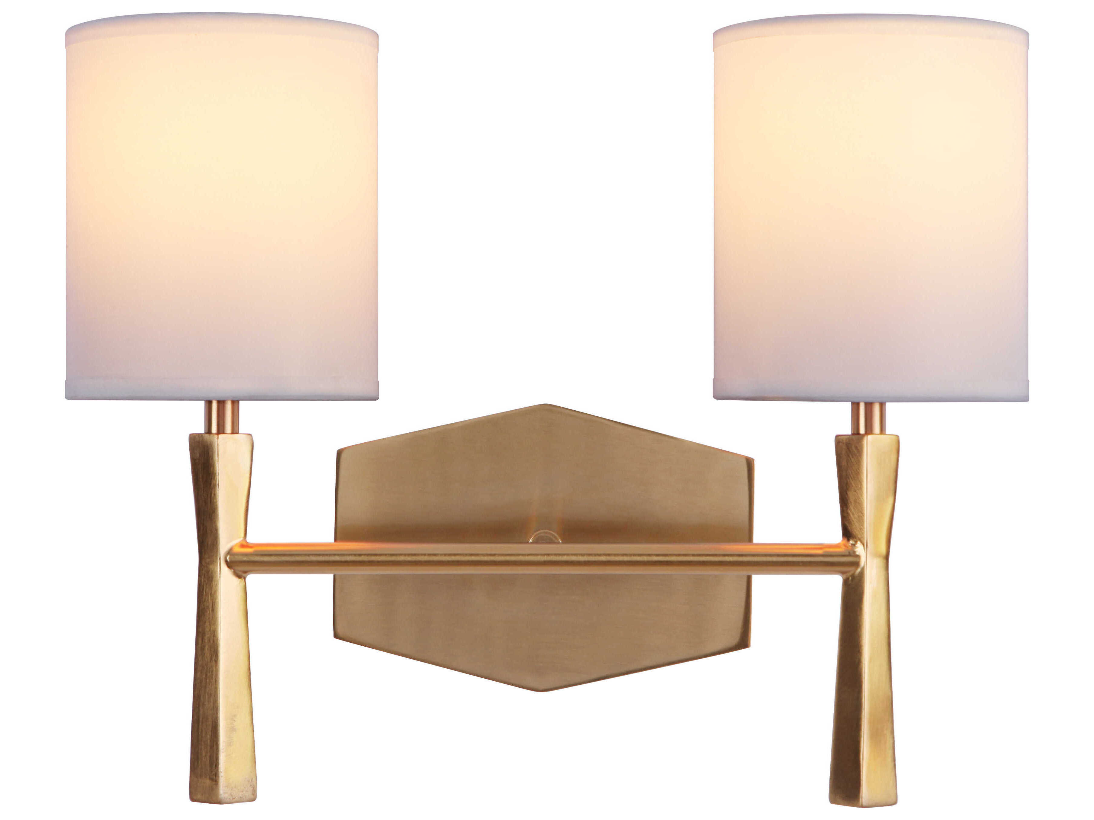 Craftmade Chatham 2-Light Satin Brass Vanity Light