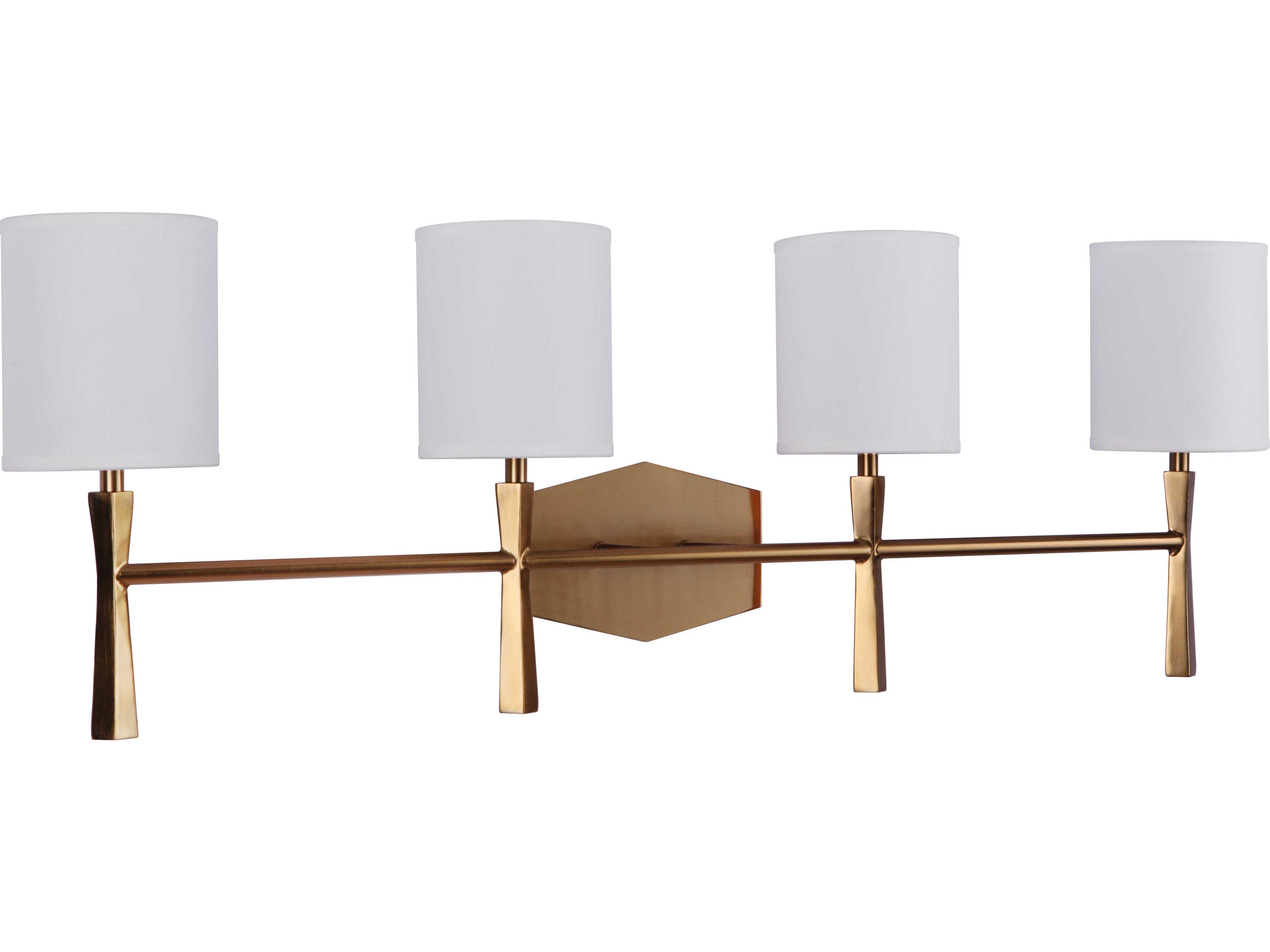 Craftmade Chatham 4-Light Satin Brass Vanity Light