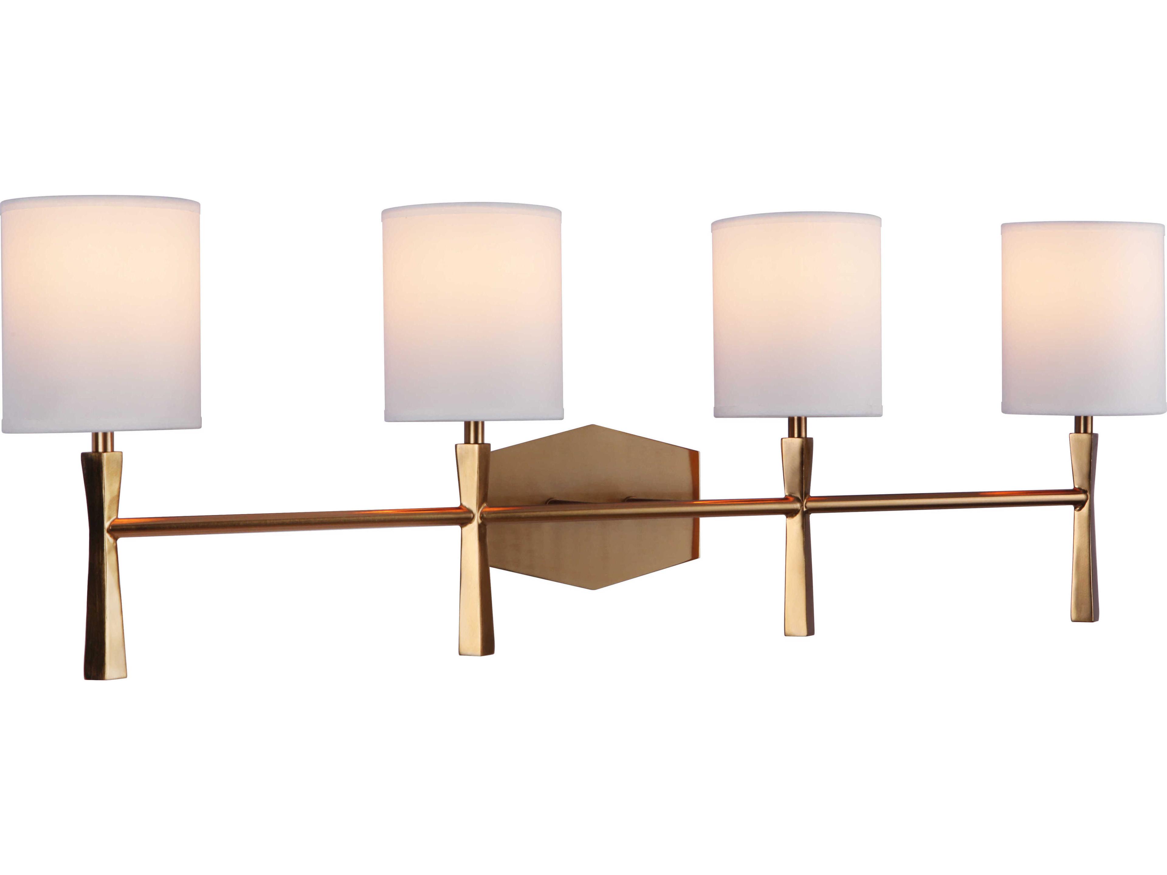 Craftmade Chatham 4-Light Satin Brass Vanity Light