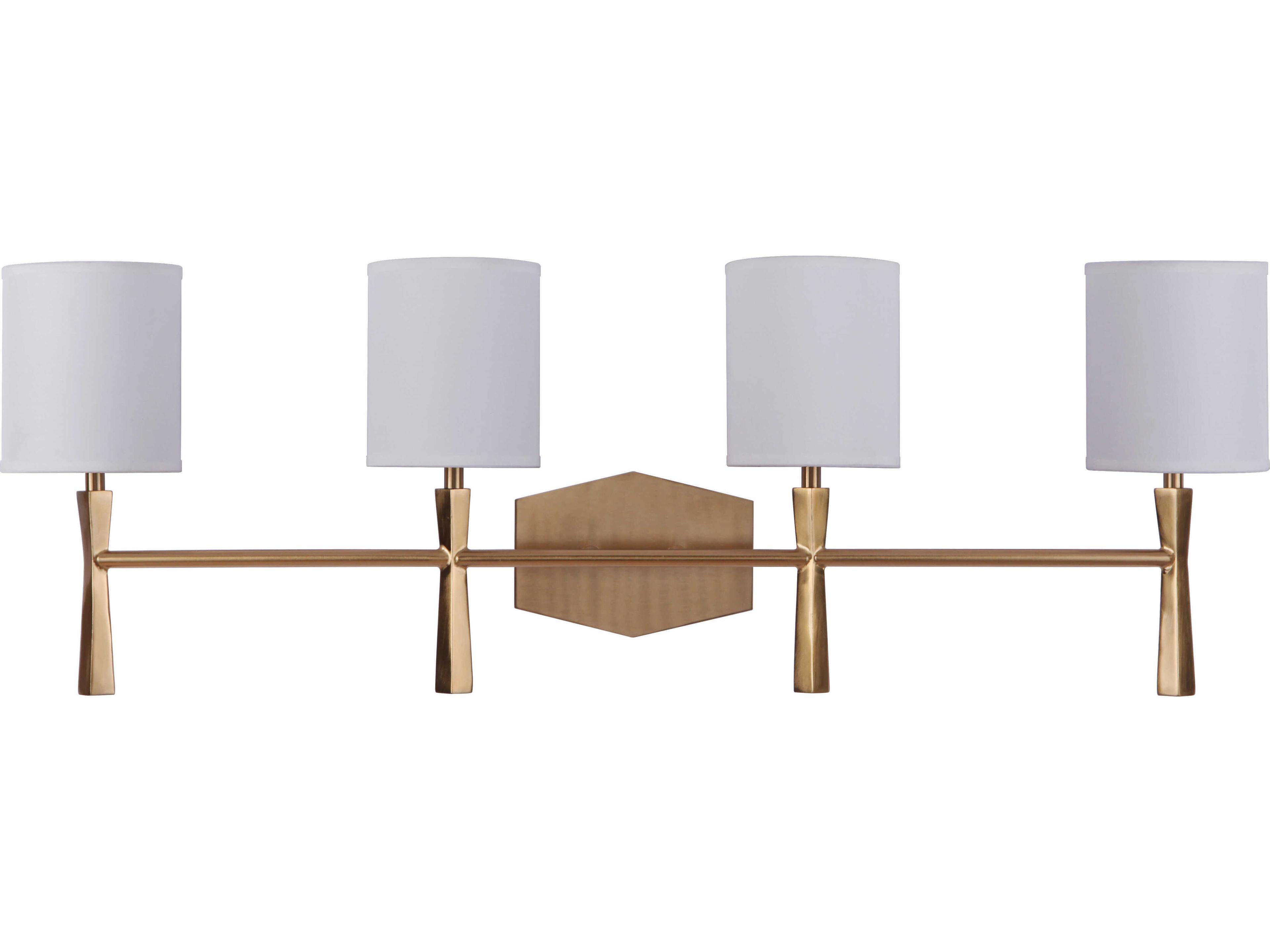 Craftmade Chatham 4-Light Satin Brass Vanity Light