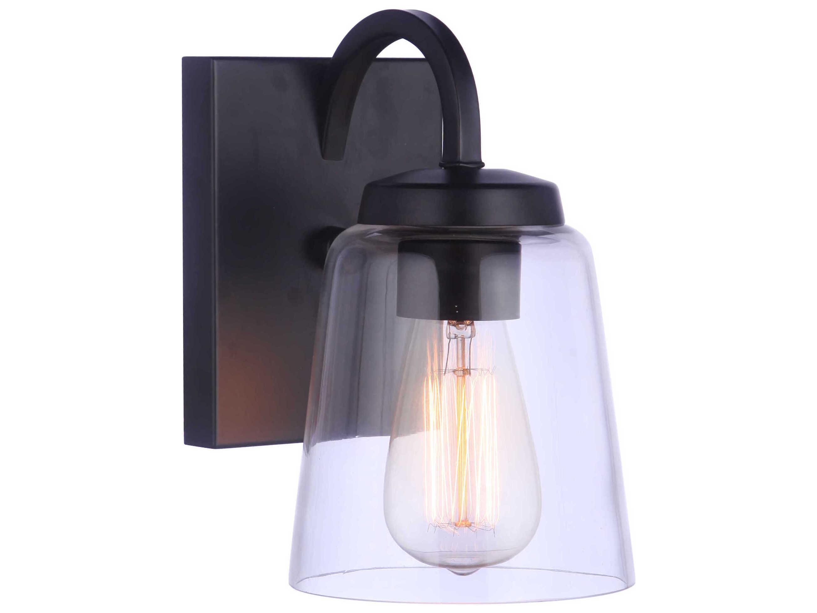 Craftmade Elsa 1-Light Flat Black Wall Sconce