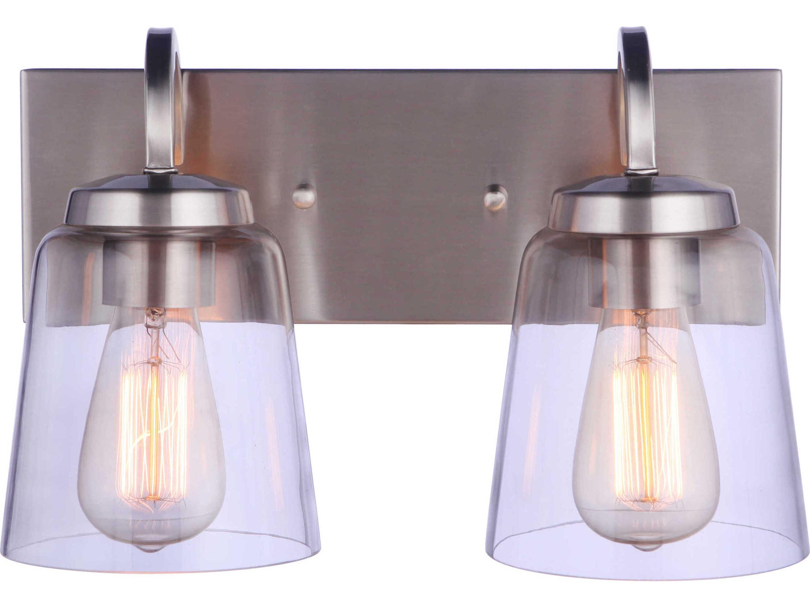 Craftmade Elsa 2-Light Brushed Polished Nickel Vanity Light