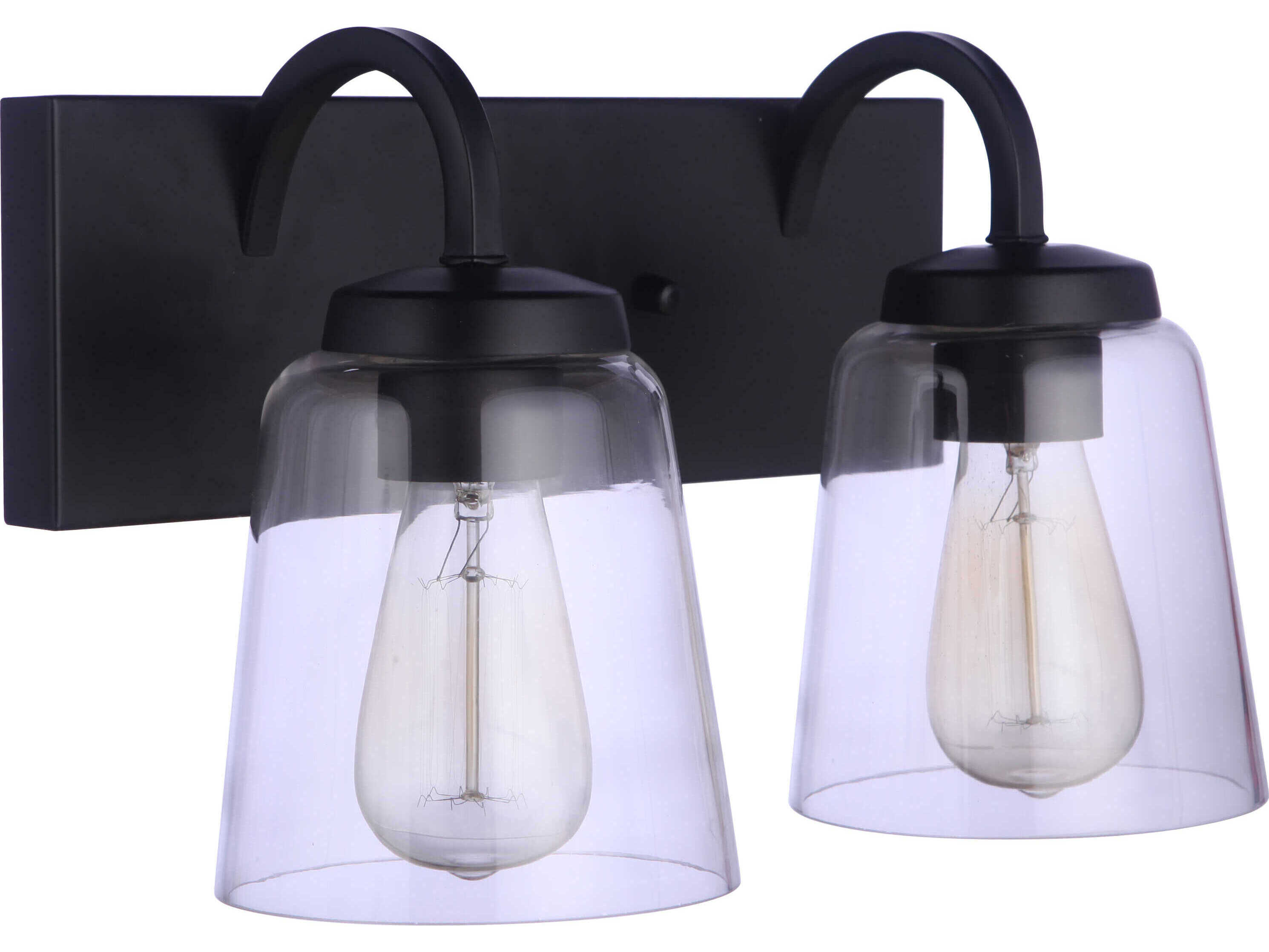 Craftmade Elsa 2-Light Flat Black Vanity Light