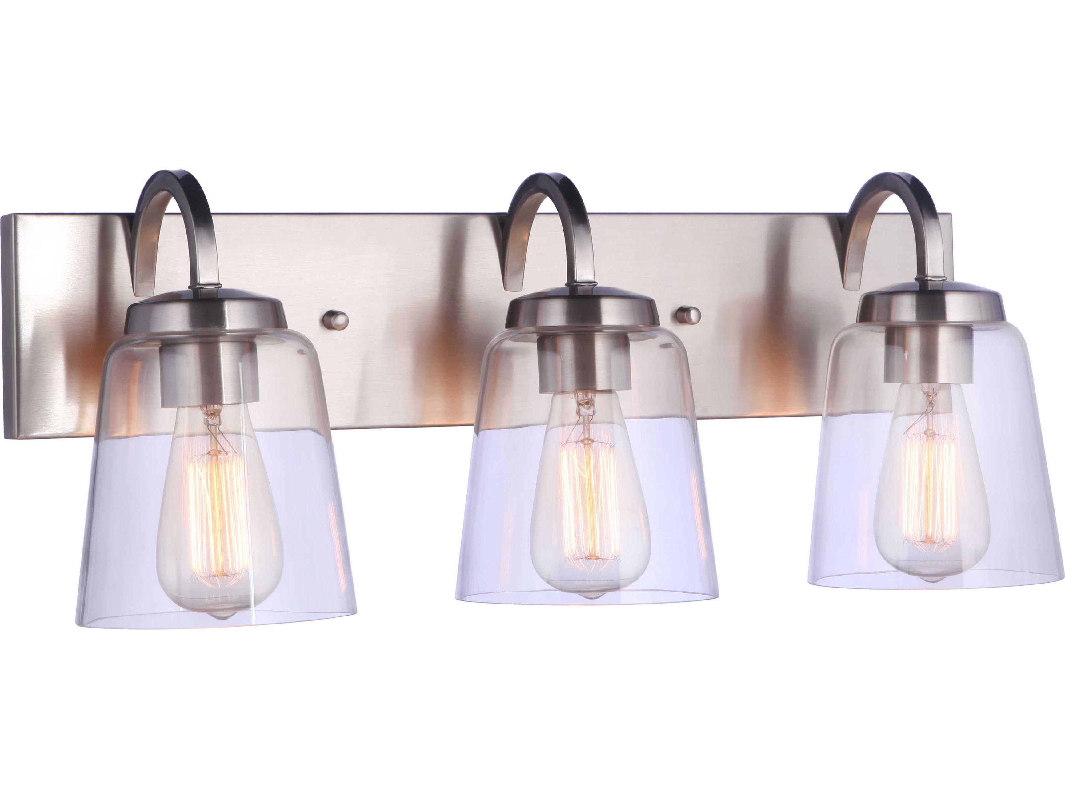 Craftmade Elsa 3-Light Brushed Polished Nickel Vanity Light