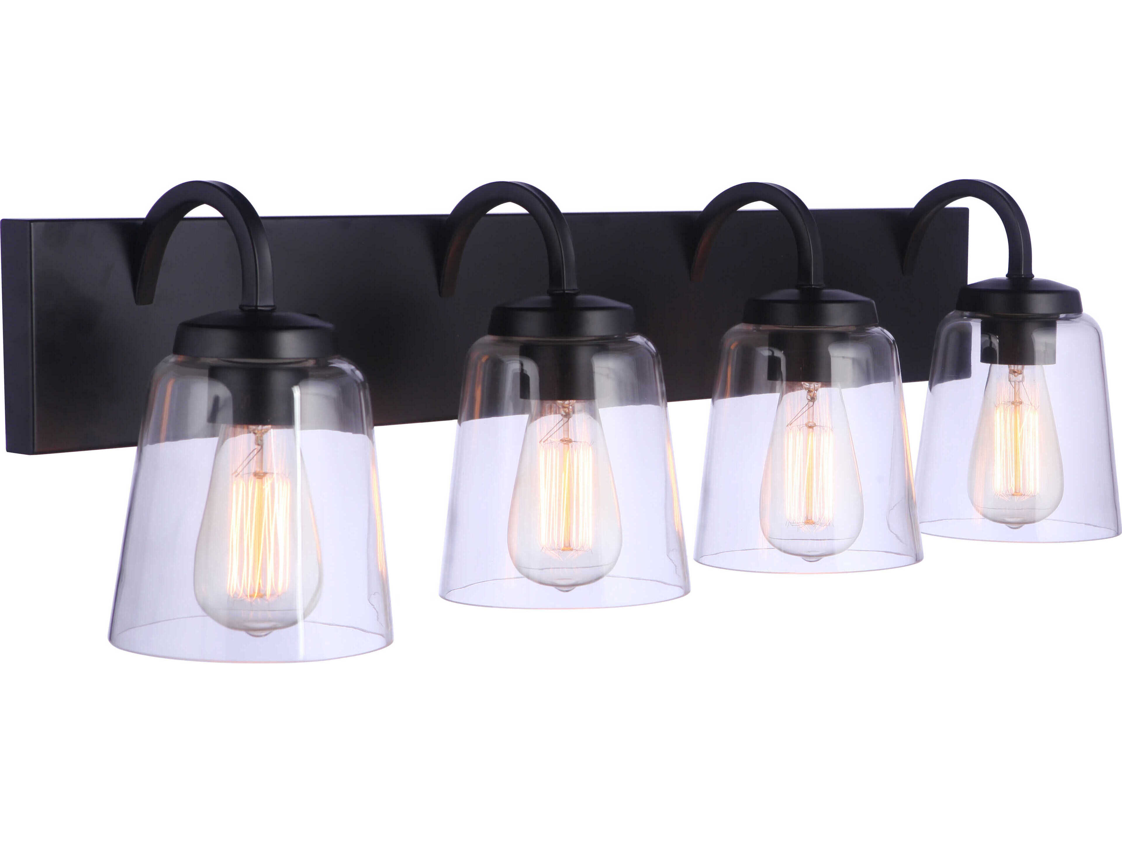 Craftmade Elsa 4-Light Flat Black Vanity Light