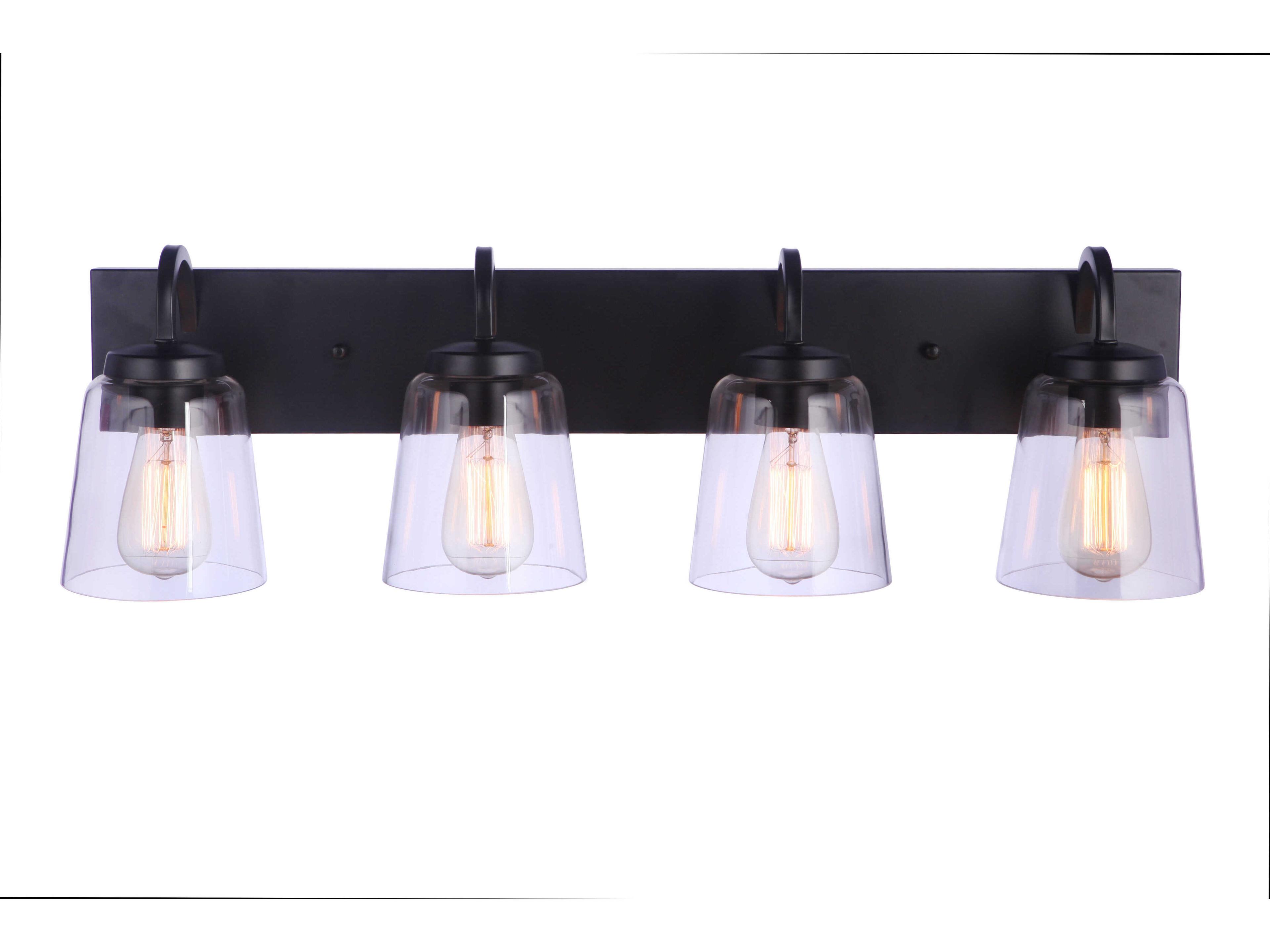 Craftmade Elsa 4-Light Flat Black Vanity Light