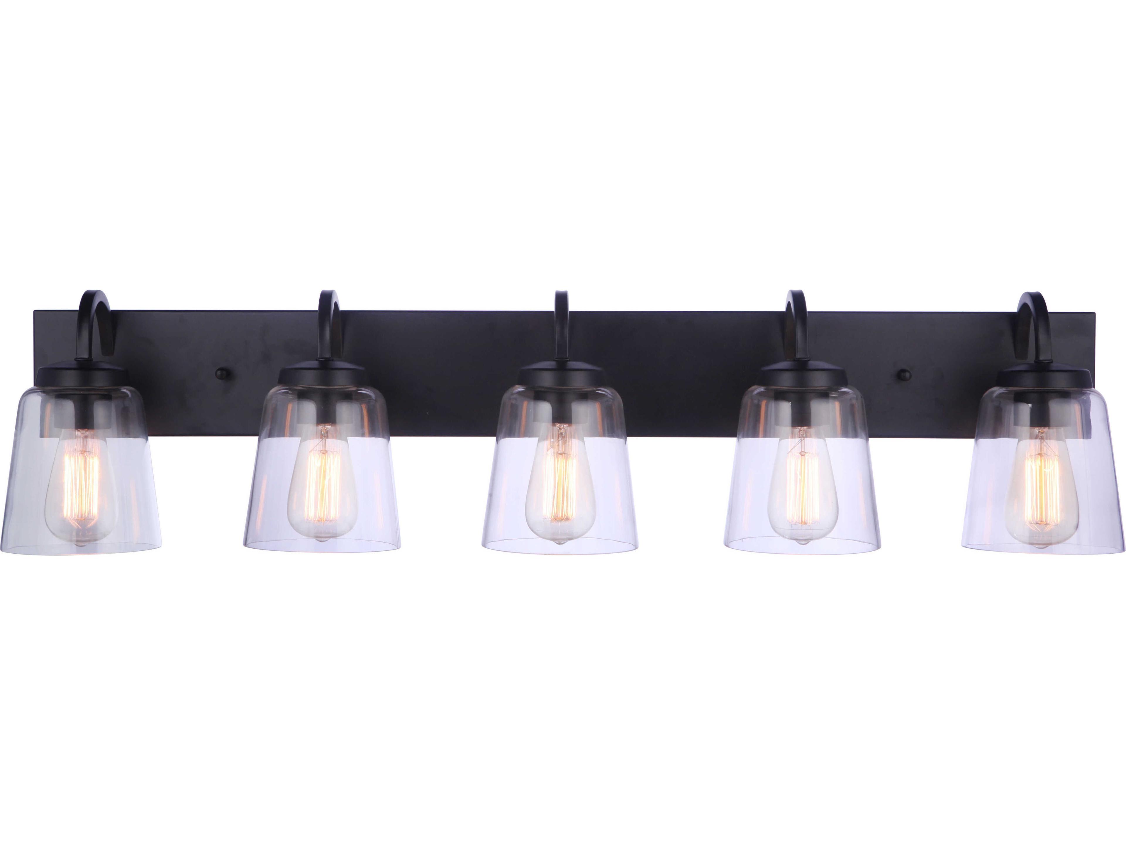 Craftmade Elsa 5-Light Flat Black Vanity Light