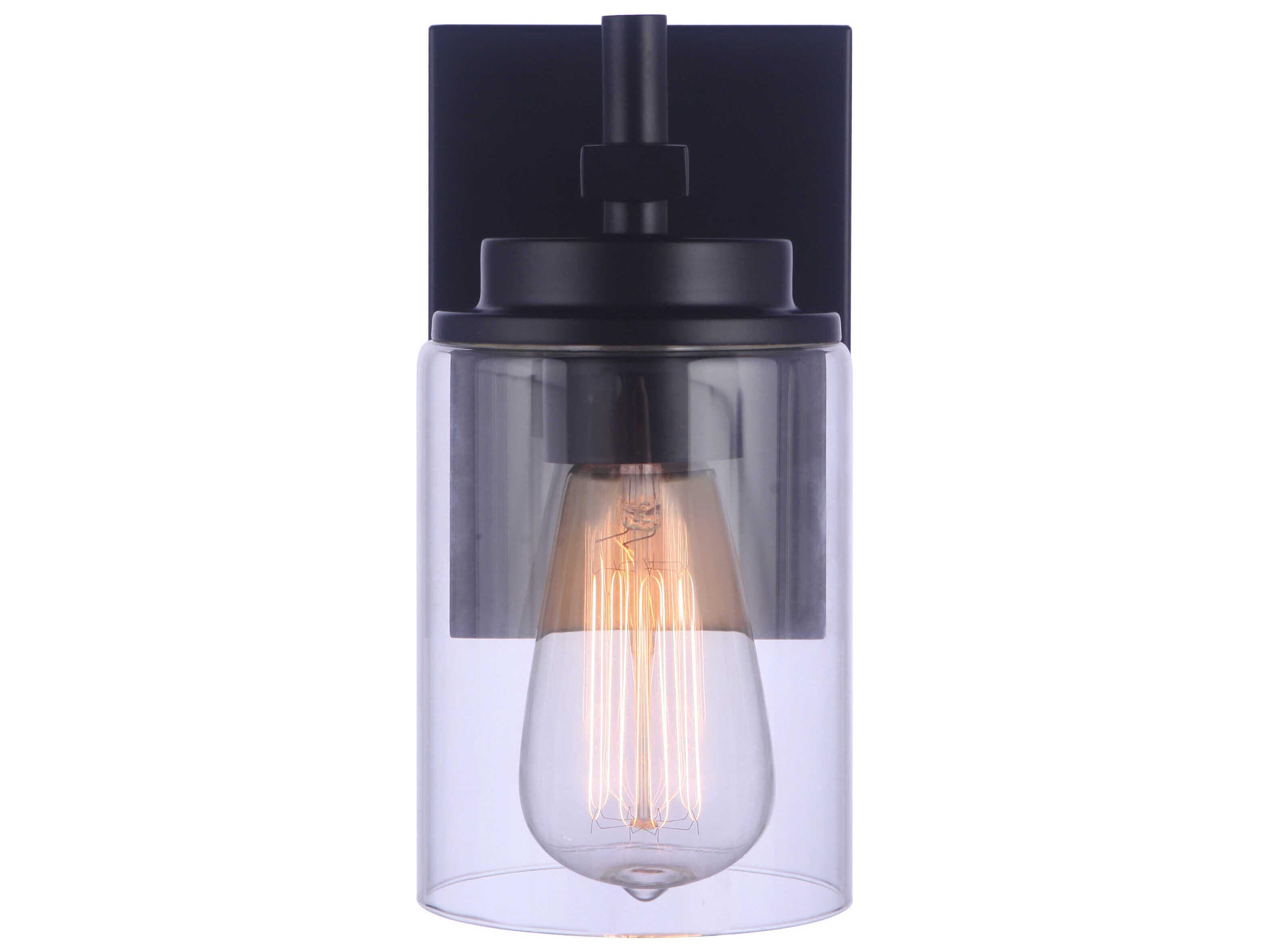 Craftmade Reeves 1-Light Flat Black Wall Sconce