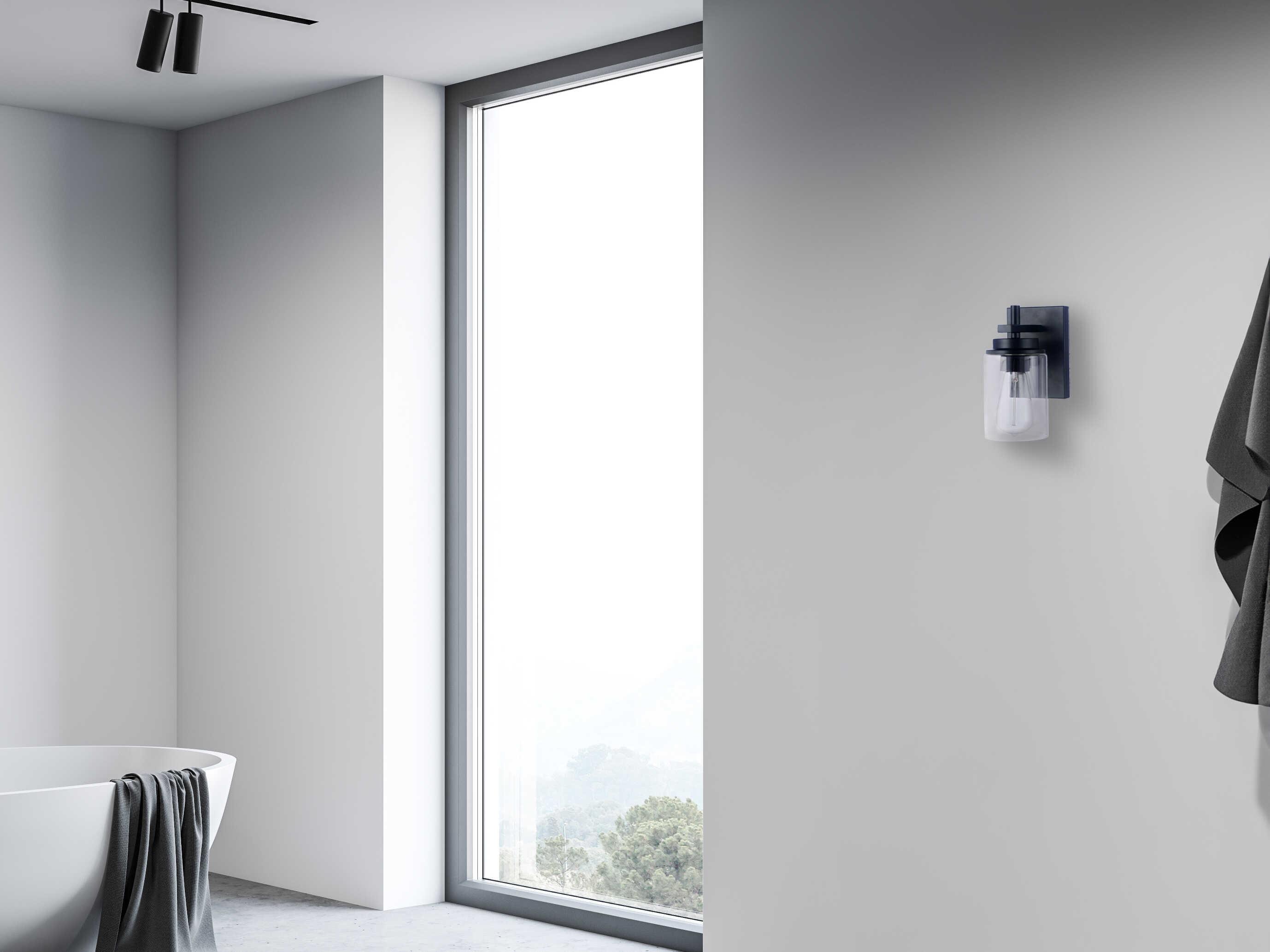 Craftmade Reeves 1-Light Flat Black Wall Sconce