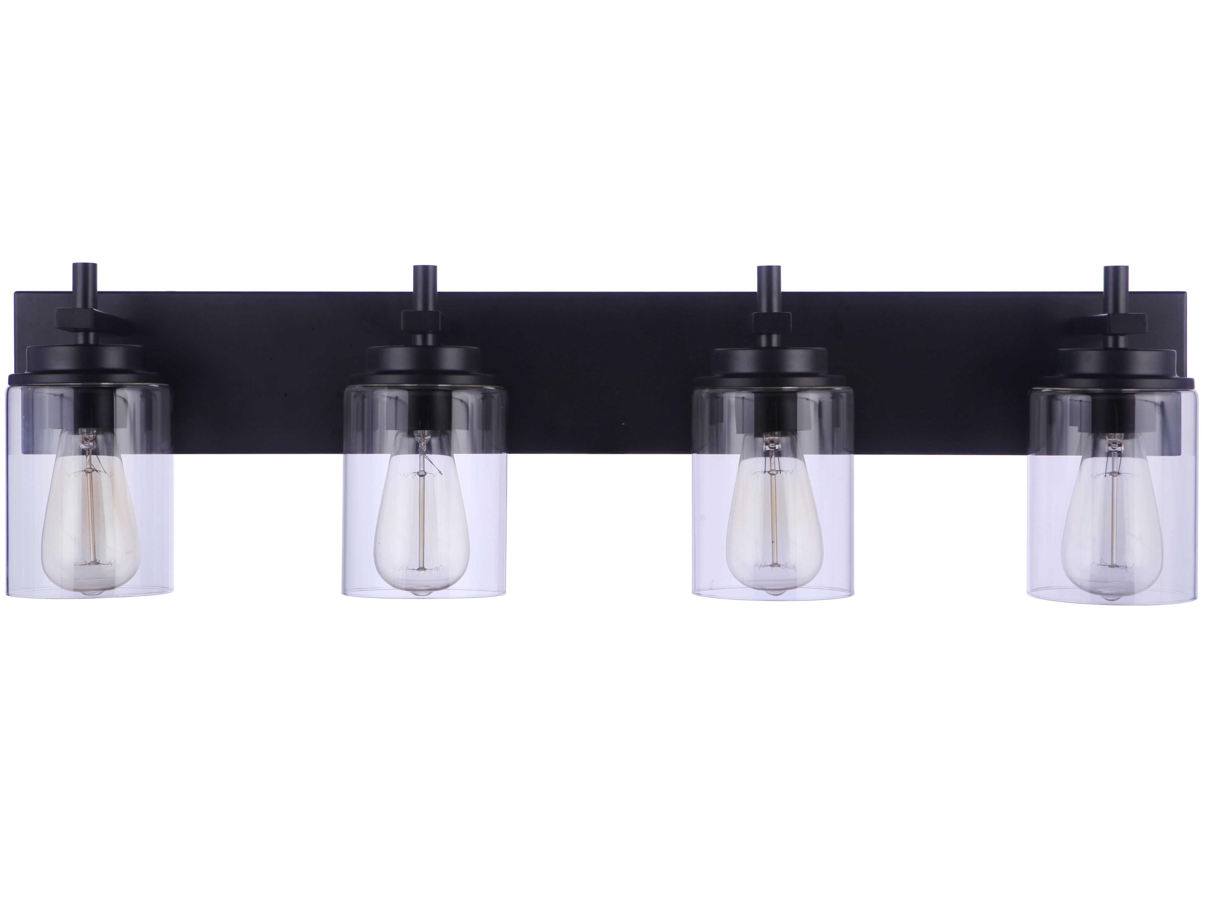 Craftmade Reeves 4-Light Flat Black Vanity Light