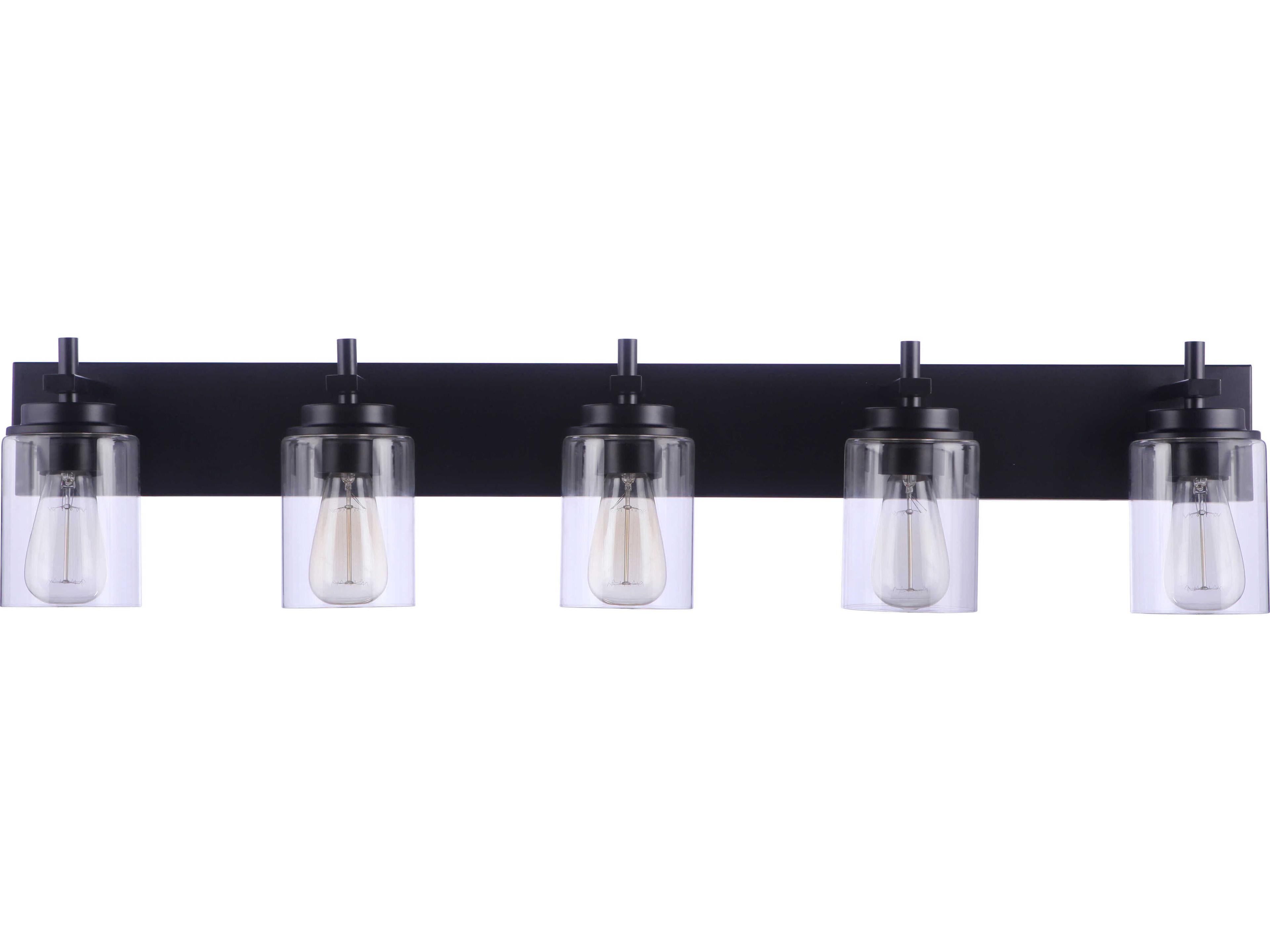 Craftmade Reeves 5-Light Flat Black Vanity Light
