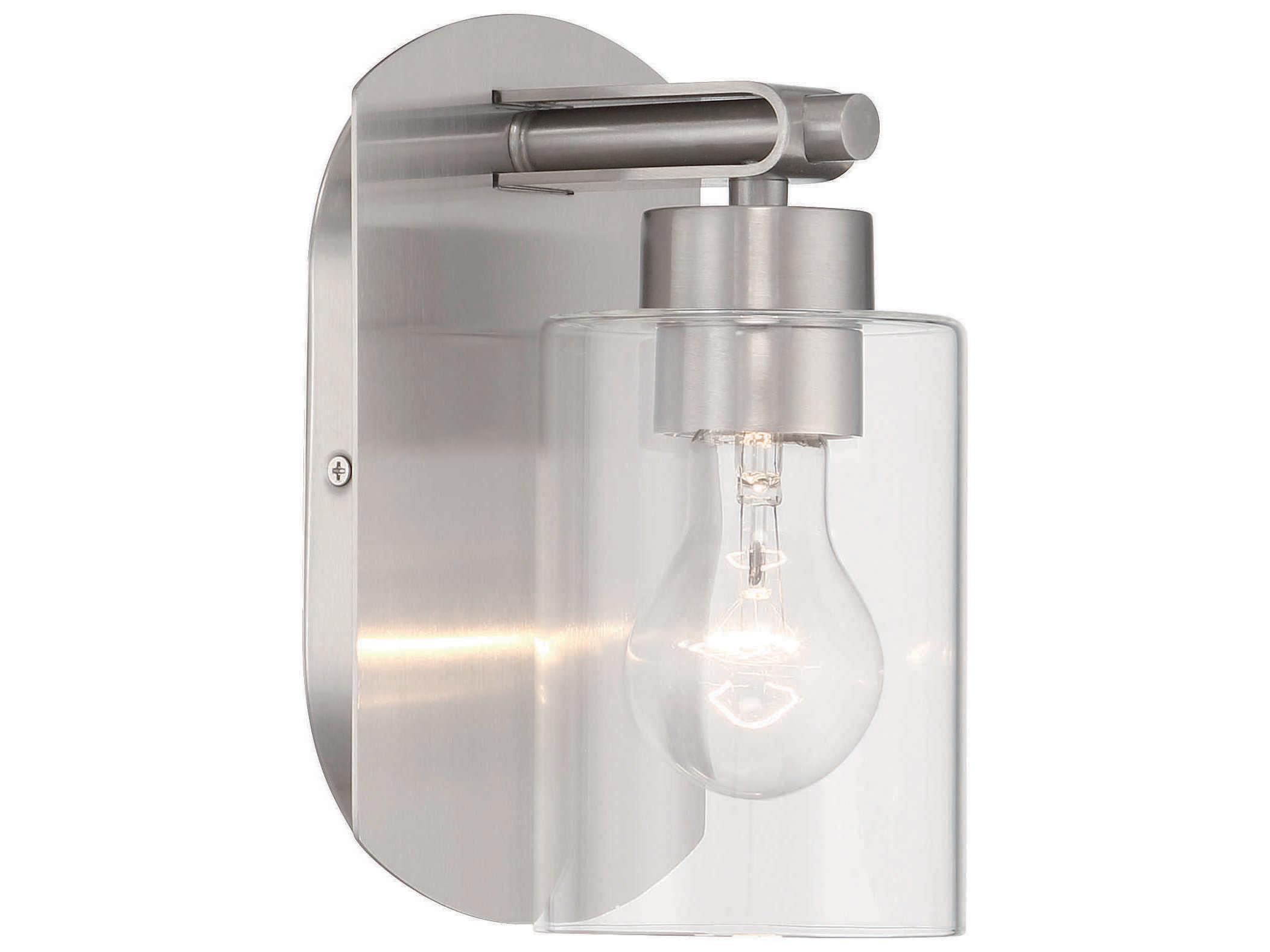 Craftmade Hendrix 1-Light Brushed Polished Nickel Wall Sconce