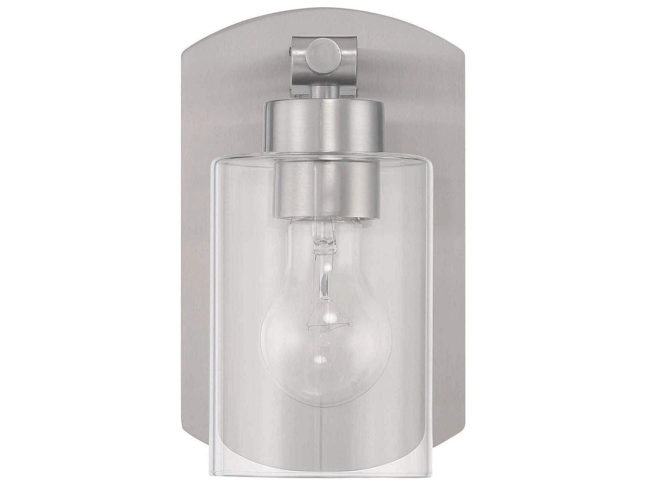 Craftmade Hendrix 1-Light Brushed Polished Nickel Wall Sconce