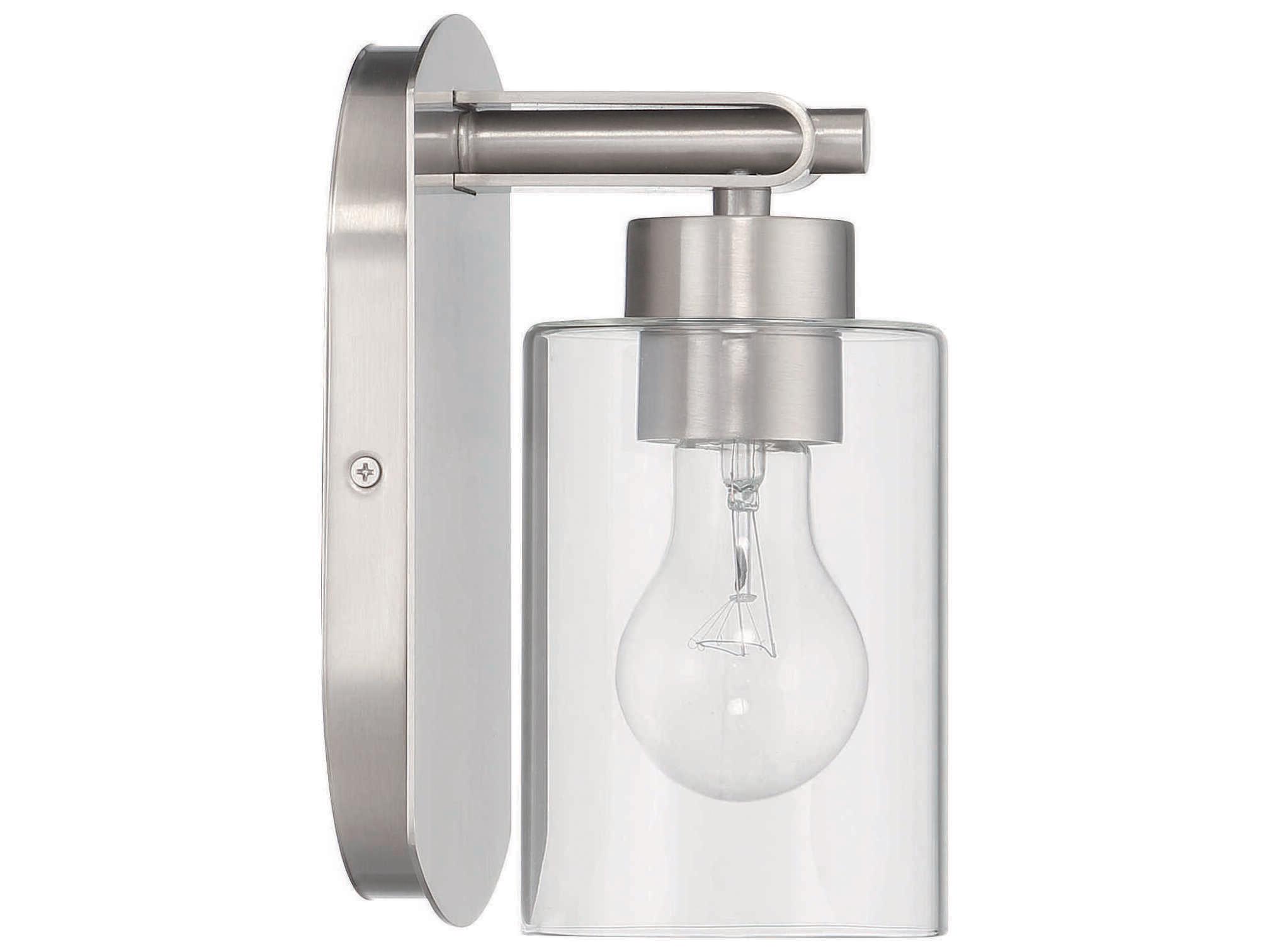 Craftmade Hendrix 1-Light Brushed Polished Nickel Wall Sconce
