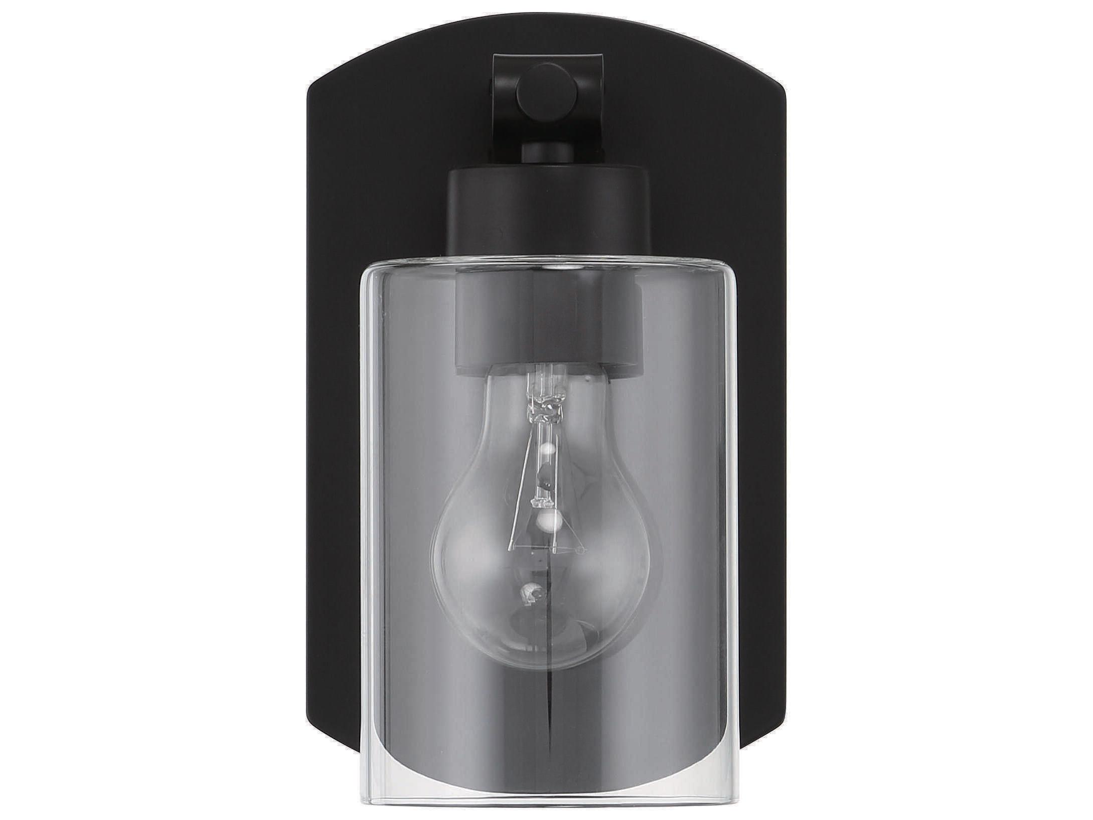 Craftmade Hendrix 1-Light Flat Black Brass Wall Sconce