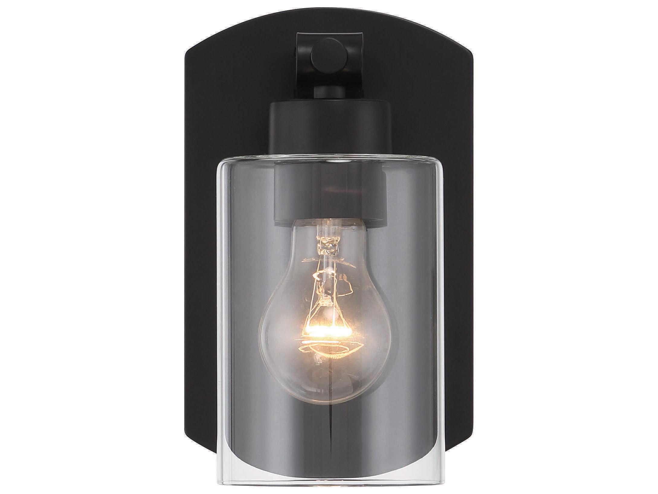 Craftmade Hendrix 1-Light Flat Black Brass Wall Sconce