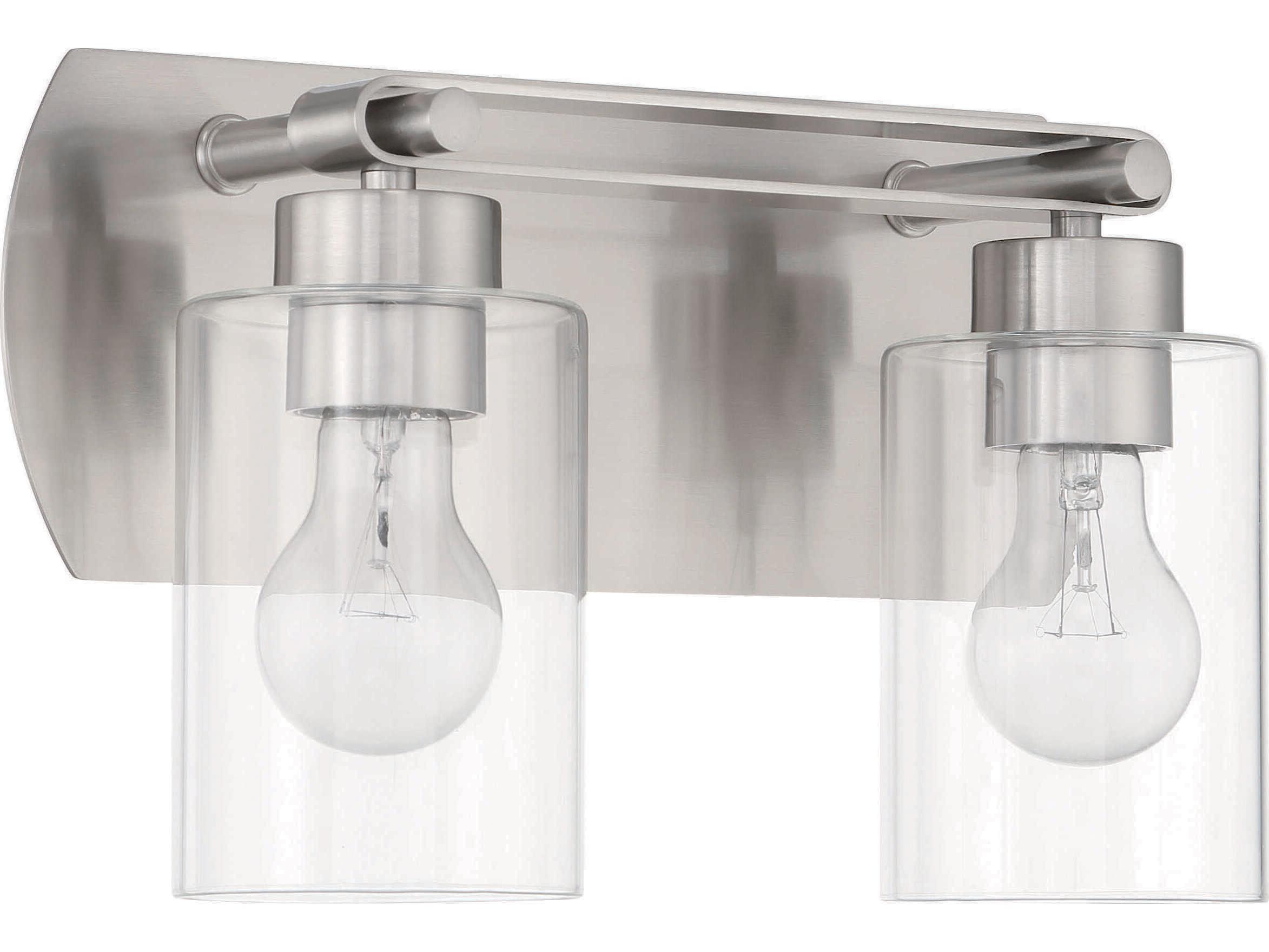 Craftmade Hendrix 2-Light Brushed Polished Nickel Vanity Light