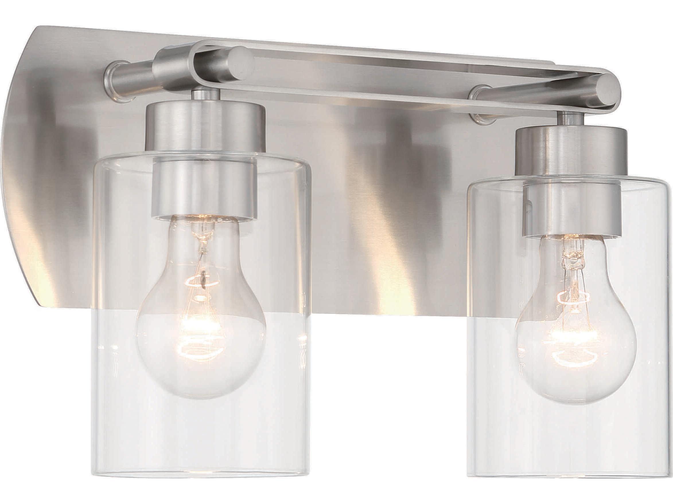 Craftmade Hendrix 2-Light Brushed Polished Nickel Vanity Light