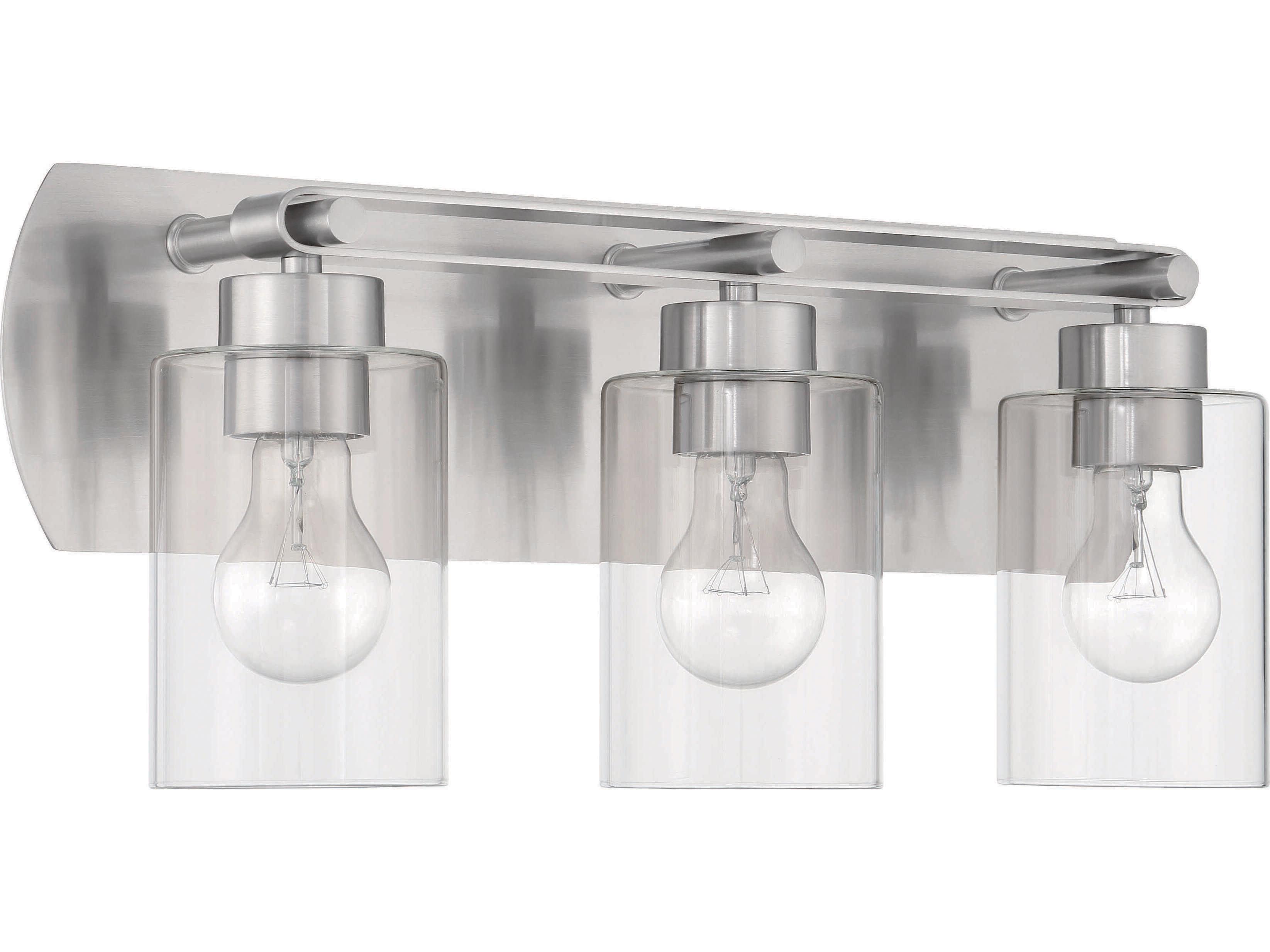 Craftmade Hendrix 3-Light Brushed Polished Nickel Vanity Light
