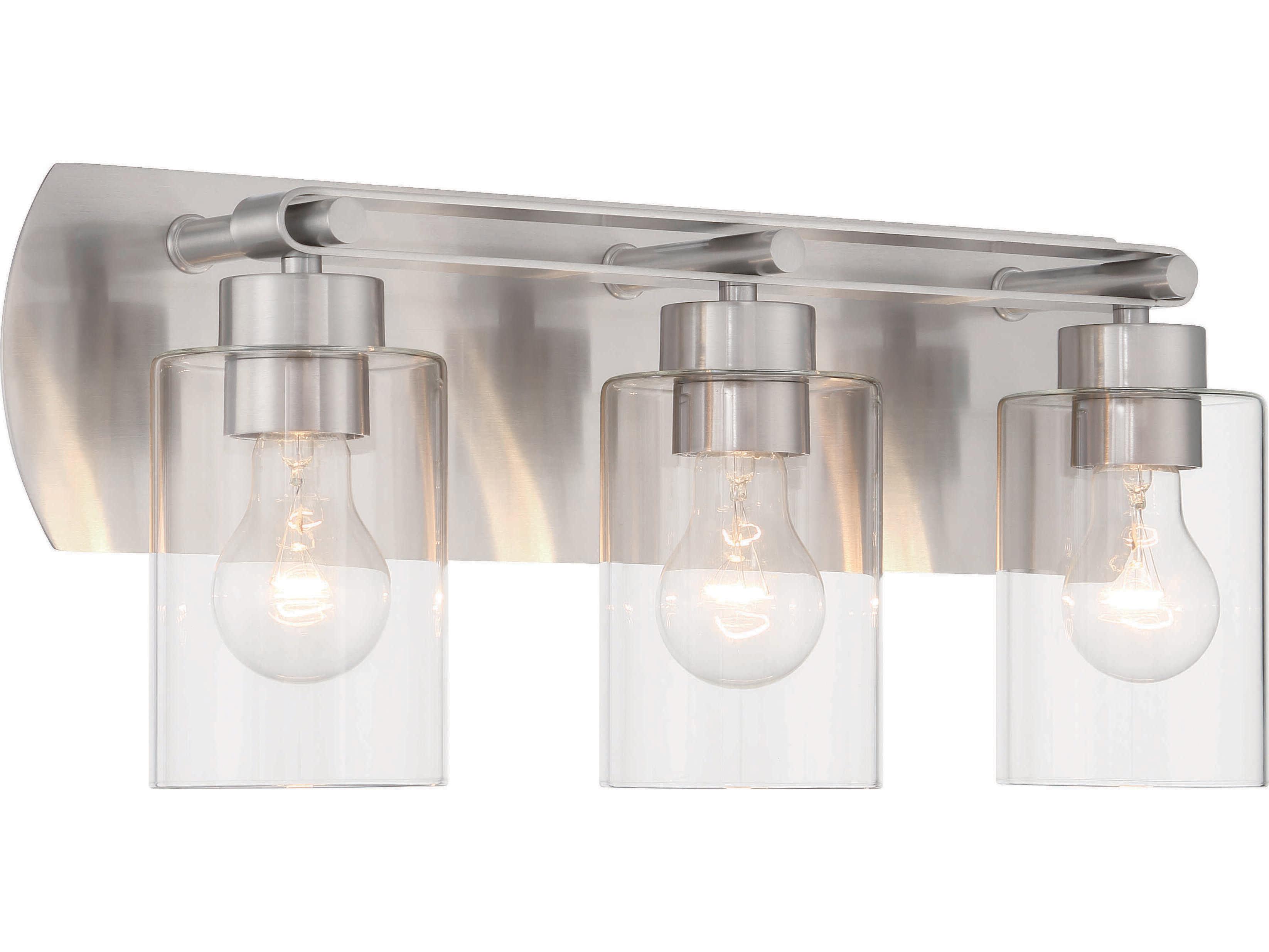 Craftmade Hendrix 3-Light Brushed Polished Nickel Vanity Light